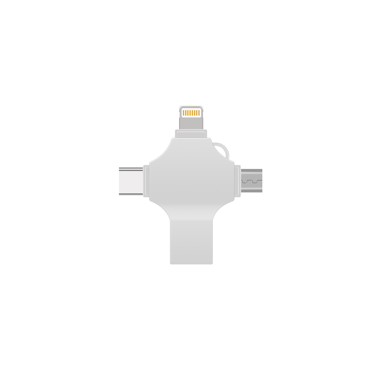 Metal Cross Mobile USB 4-in-1 Applicable to Apple Huawei Type-C Android Computer Universal USB 32GB