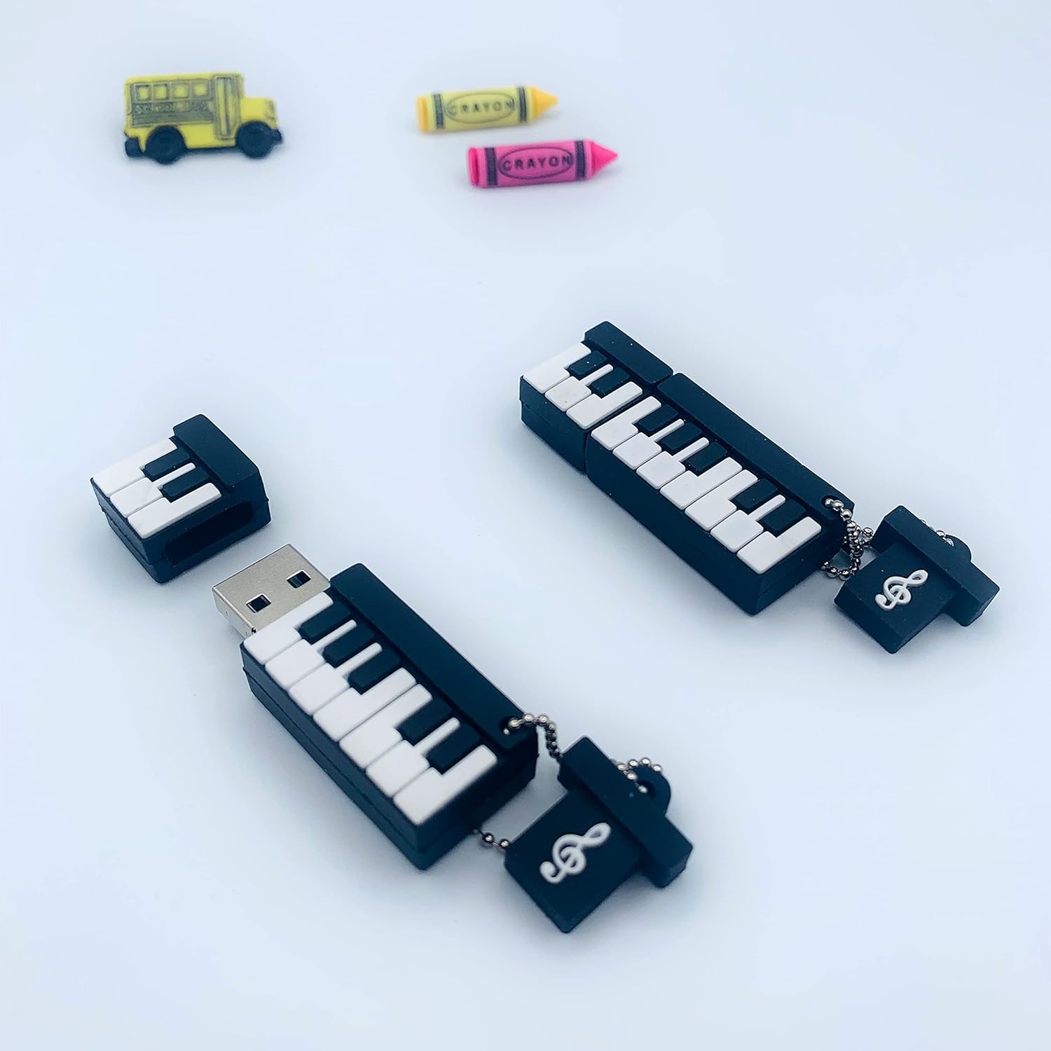 Clé USB 2,0 universelle pour instrument de notes de musique de dessin animé - prête à l'emploi, aucune installation requise, grande compatibilité -