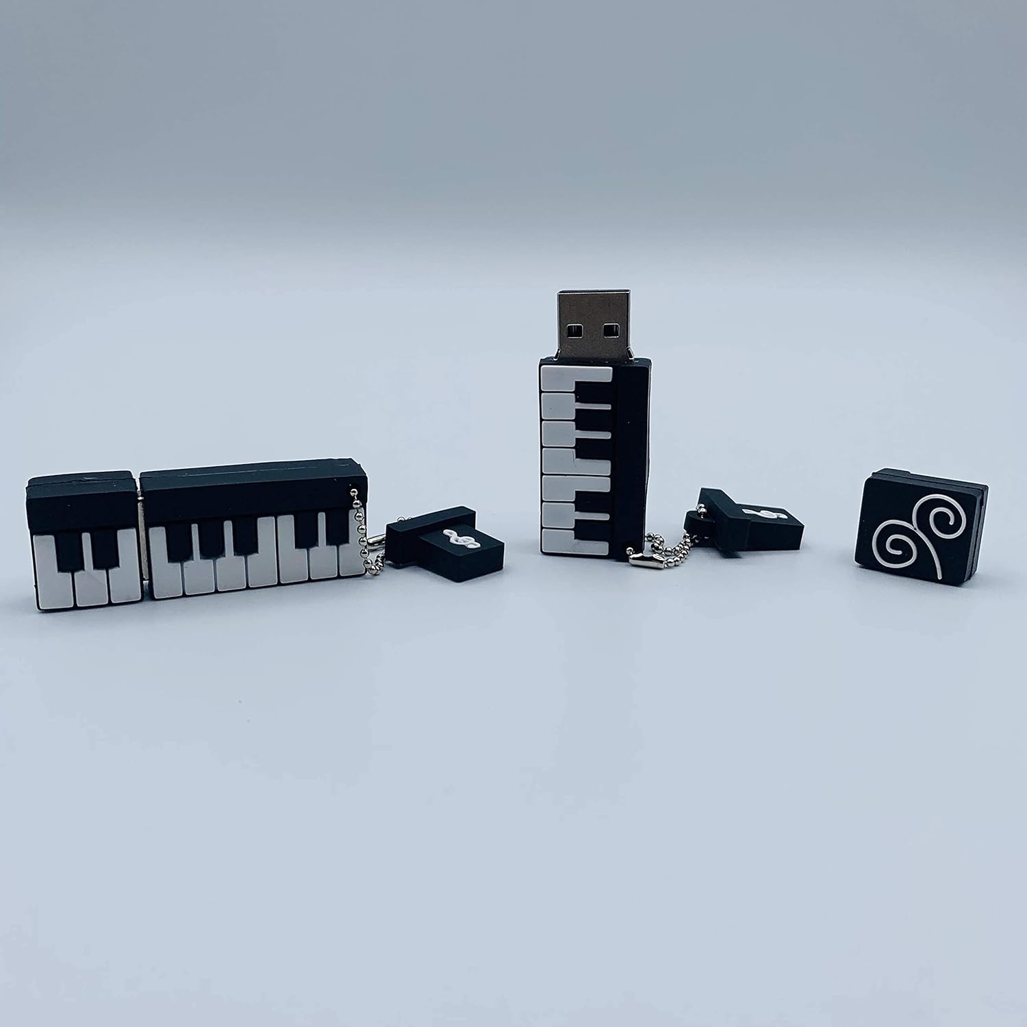 Clé USB 2,0 universelle pour instrument de notes de musique de dessin animé - prête à l'emploi, aucune installation requise, grande compatibilité -