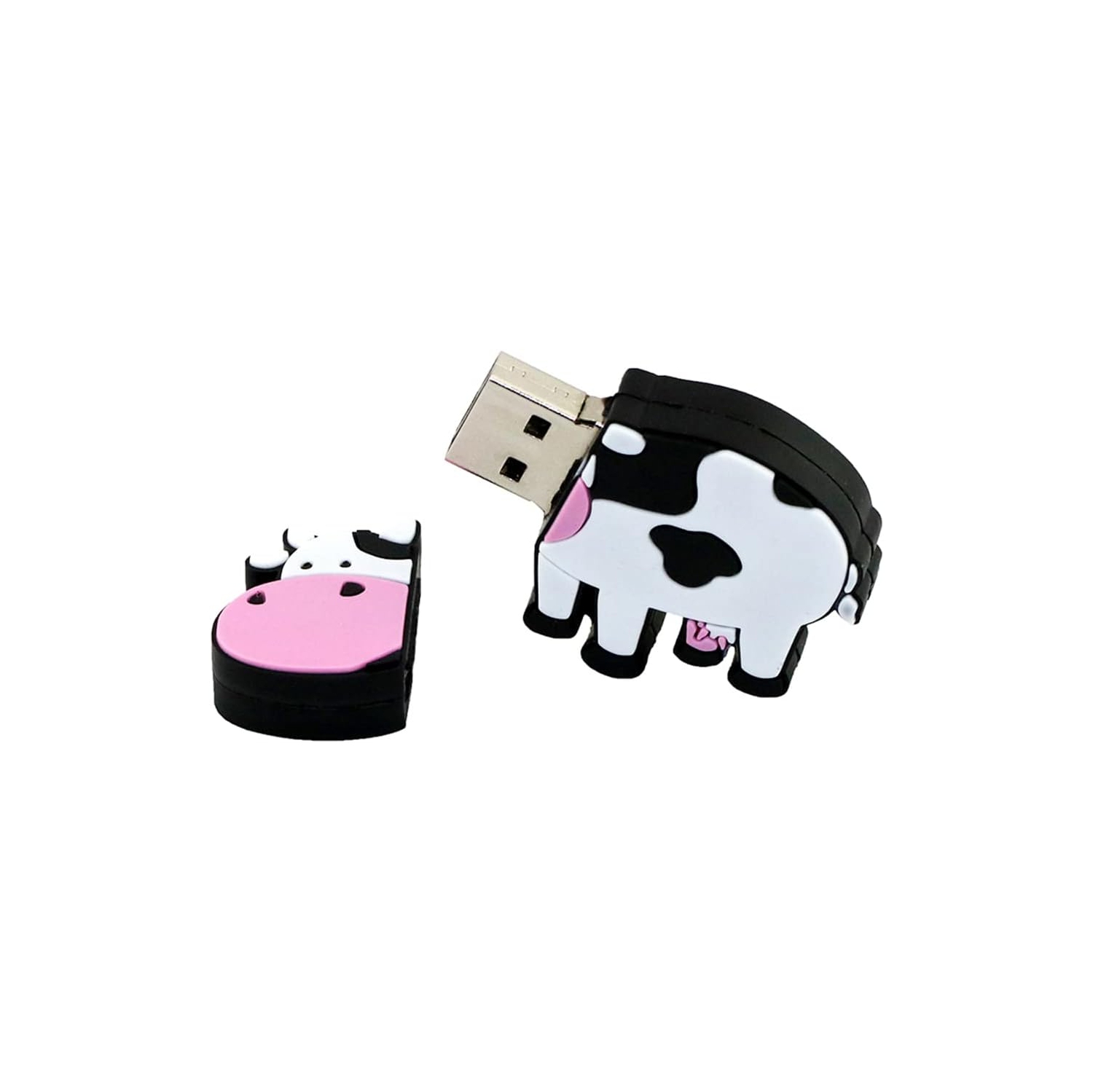 Cartoon USB flash drive Cartoon cow memory stick Silicone USB flash drive-128GB