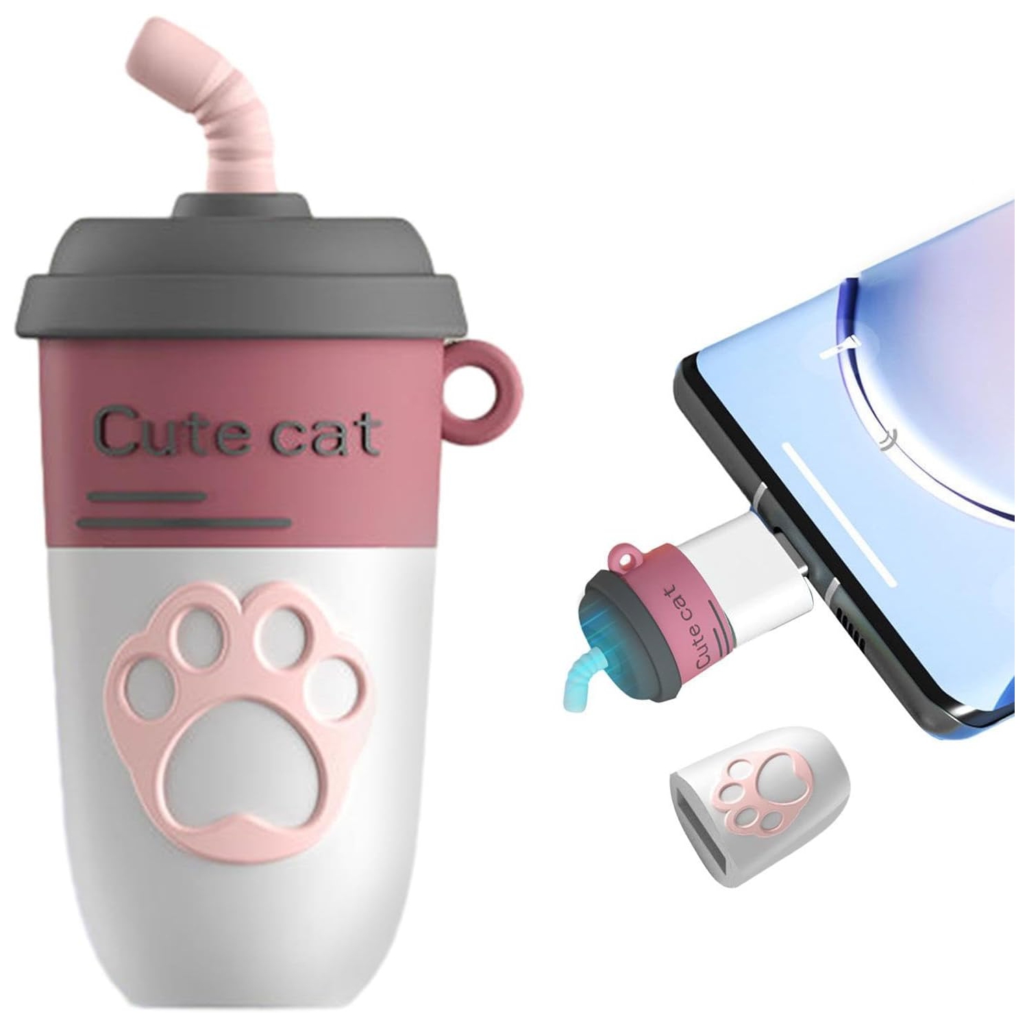 Milk tea shaped USB flash drive, computer and mobile phone USB flash drive, mini cute cartoon milk tea cup music car USB flash drive, key chain USB