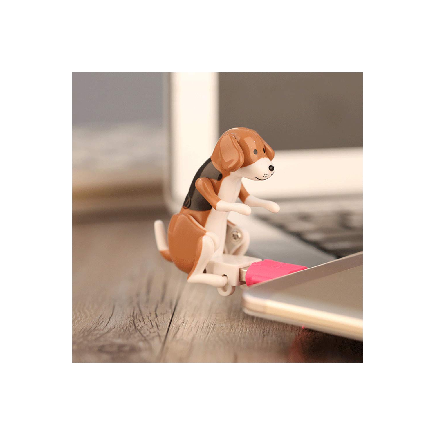 32GB Moving Puppy USB Flash Drive - Portable Mini Funny Cute Hunchback Dog USB Flash Drive, Plug and Play Storage Device