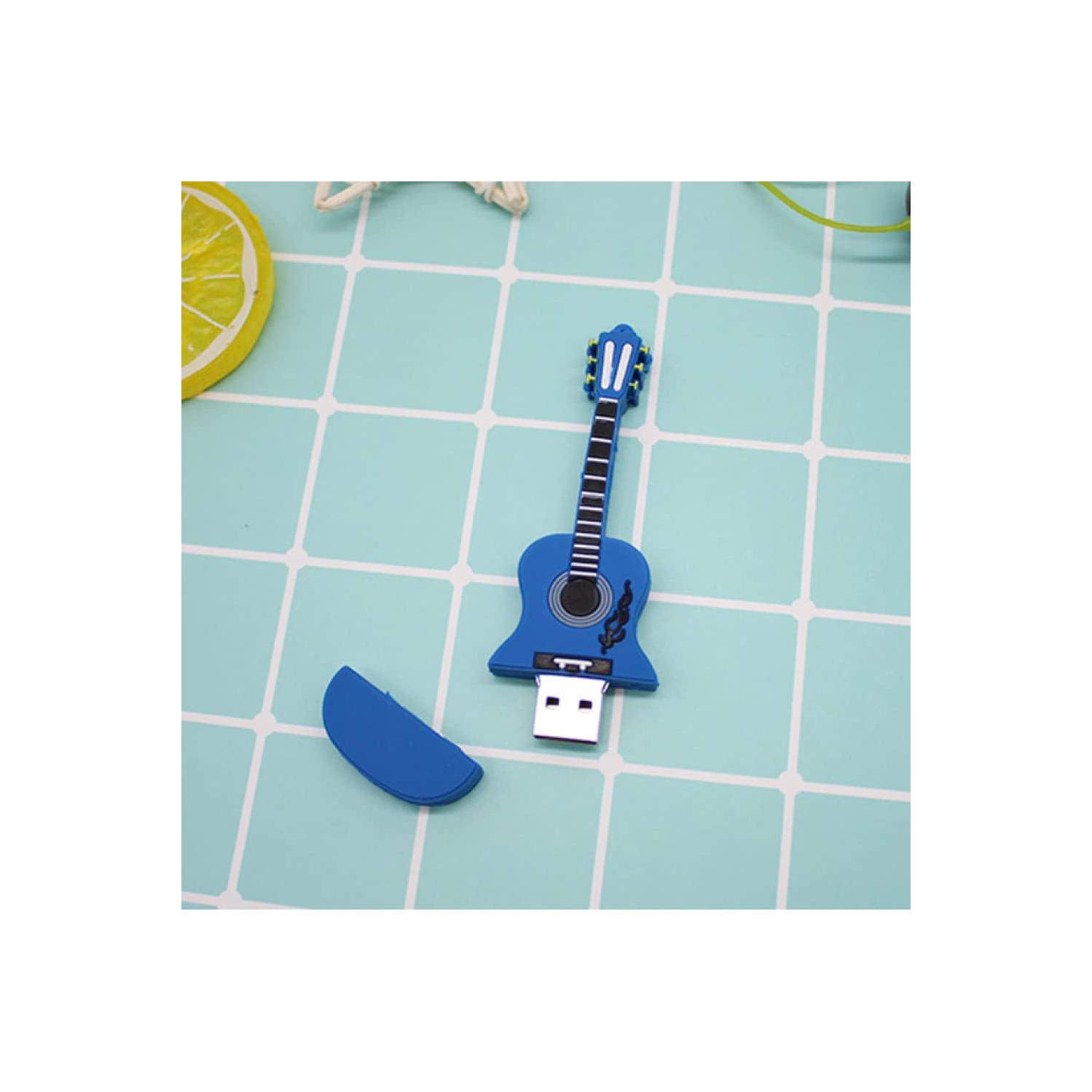 Cute cartoon musical note instrument universal USB 2.0 flash drive - plug and play, no installation required, strong compatibility - lightweight and