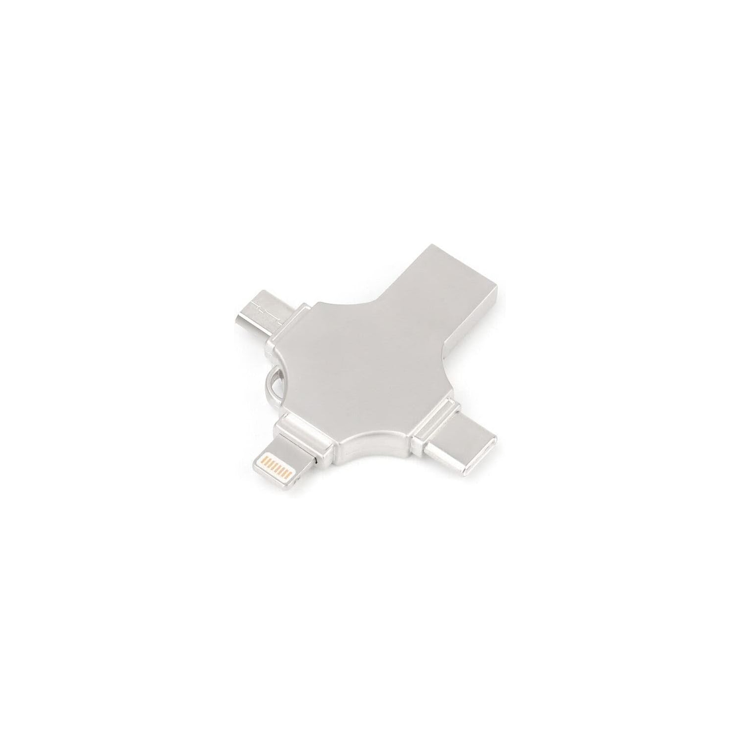 Metal Cross Mobile USB 4-en-1 applicable à Apple Huawei Type-C Ordinateur Android Universal USB 128 Go
