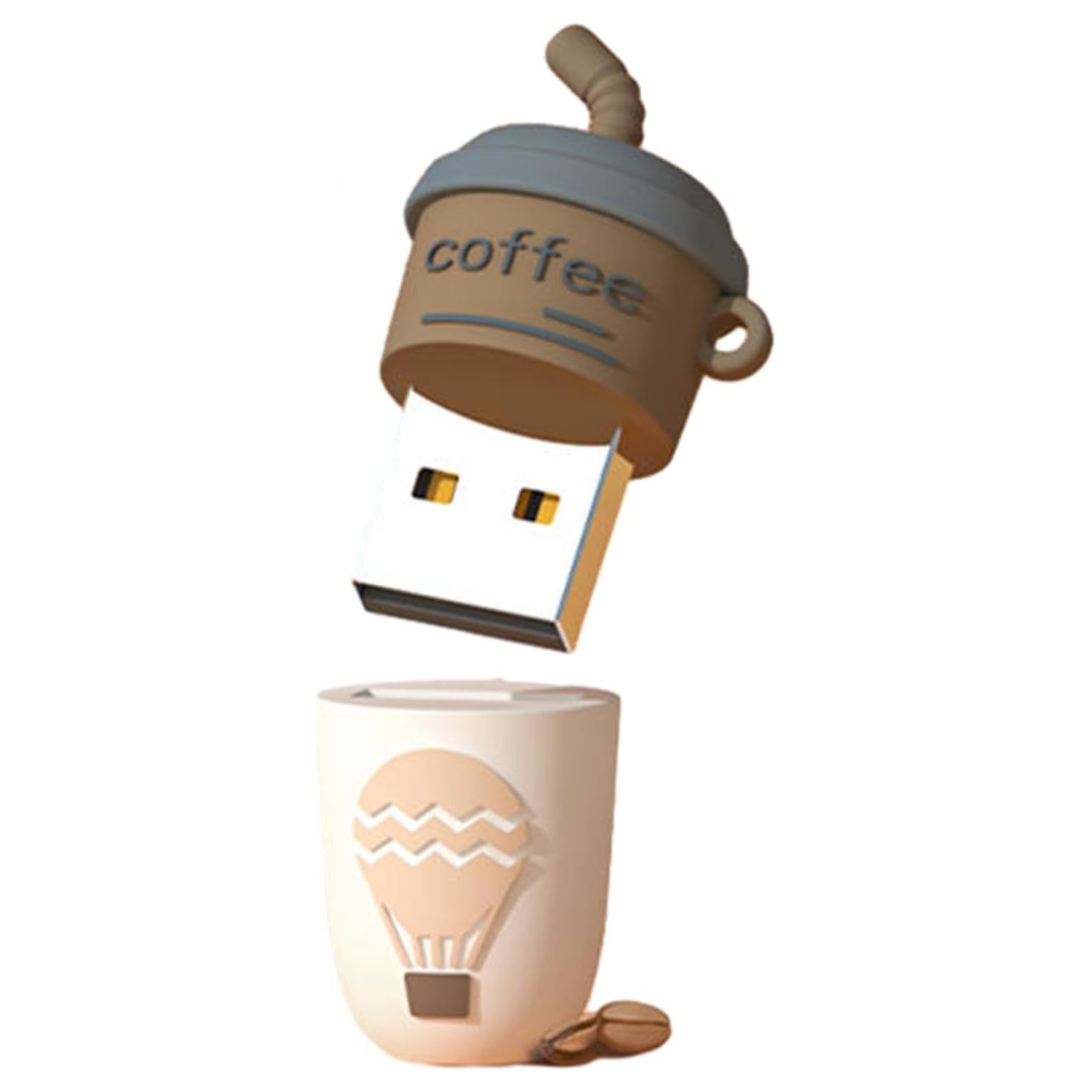 Milk tea shaped USB flash drive, computer and mobile phone USB flash drive, mini cute cartoon milk tea cup music car USB flash drive, key chain USB