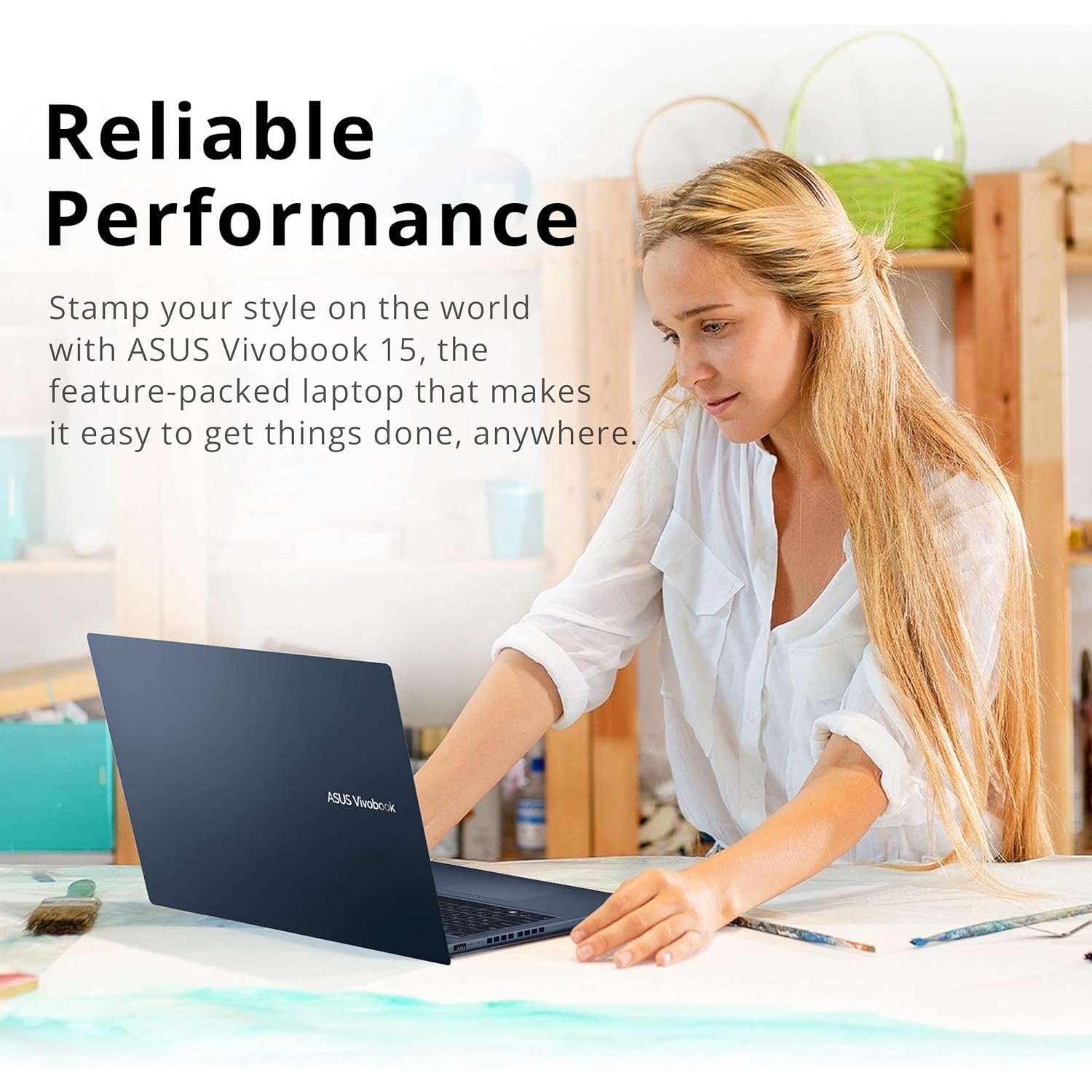 Refurbished - ASUS VivoBook 15 Slim 15.6" FHD Laptop, Intel i5-1240P, 1TB PCIe SSD, 16GB RAM, Intel Iris Xe Graphics, Backlit KYB, Fingerprint