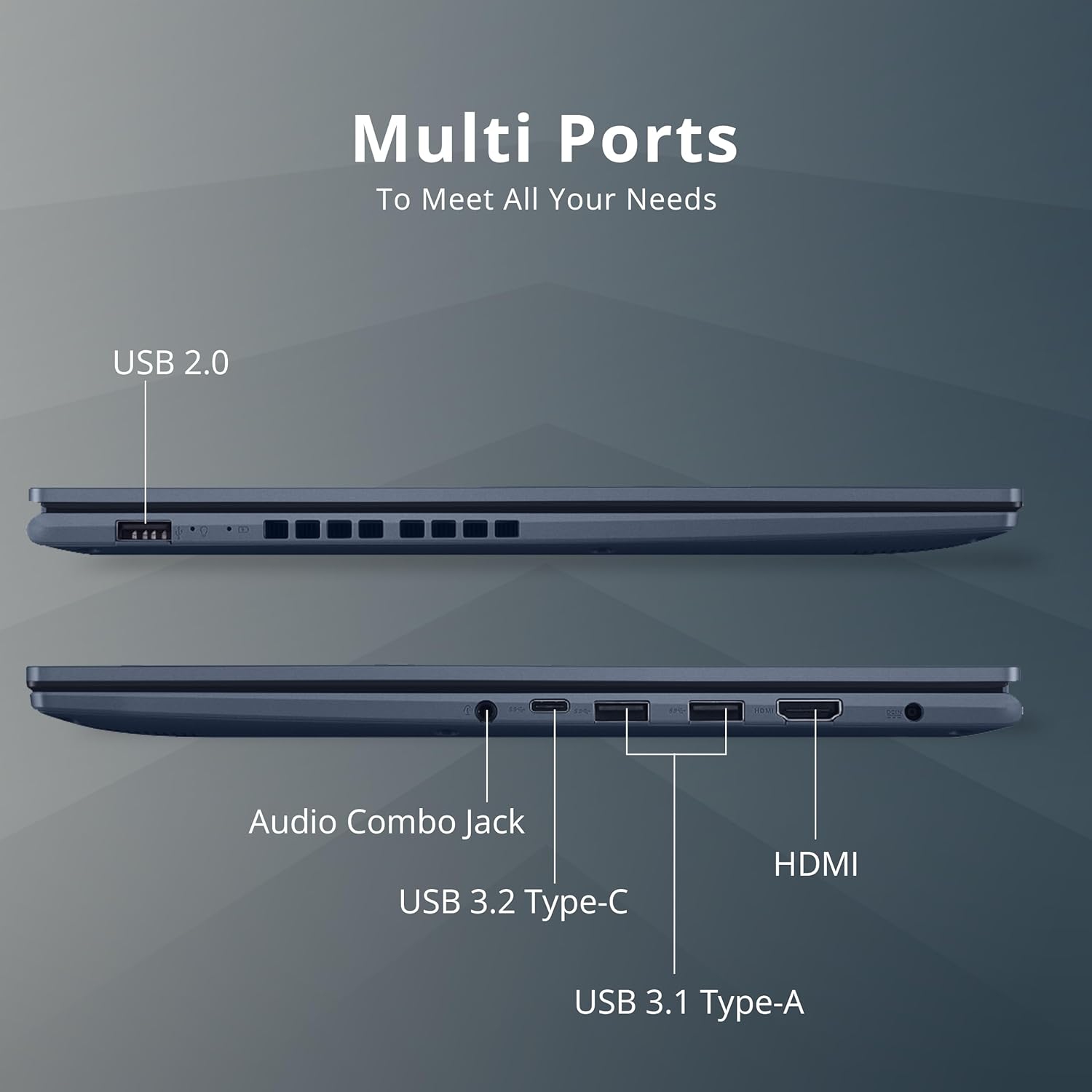 Refurbished - ASUS VivoBook 15 Slim 15.6" FHD Laptop, Intel i5-1240P, 1TB PCIe SSD, 16GB RAM, Intel Iris Xe Graphics, Backlit KYB, Fingerprint