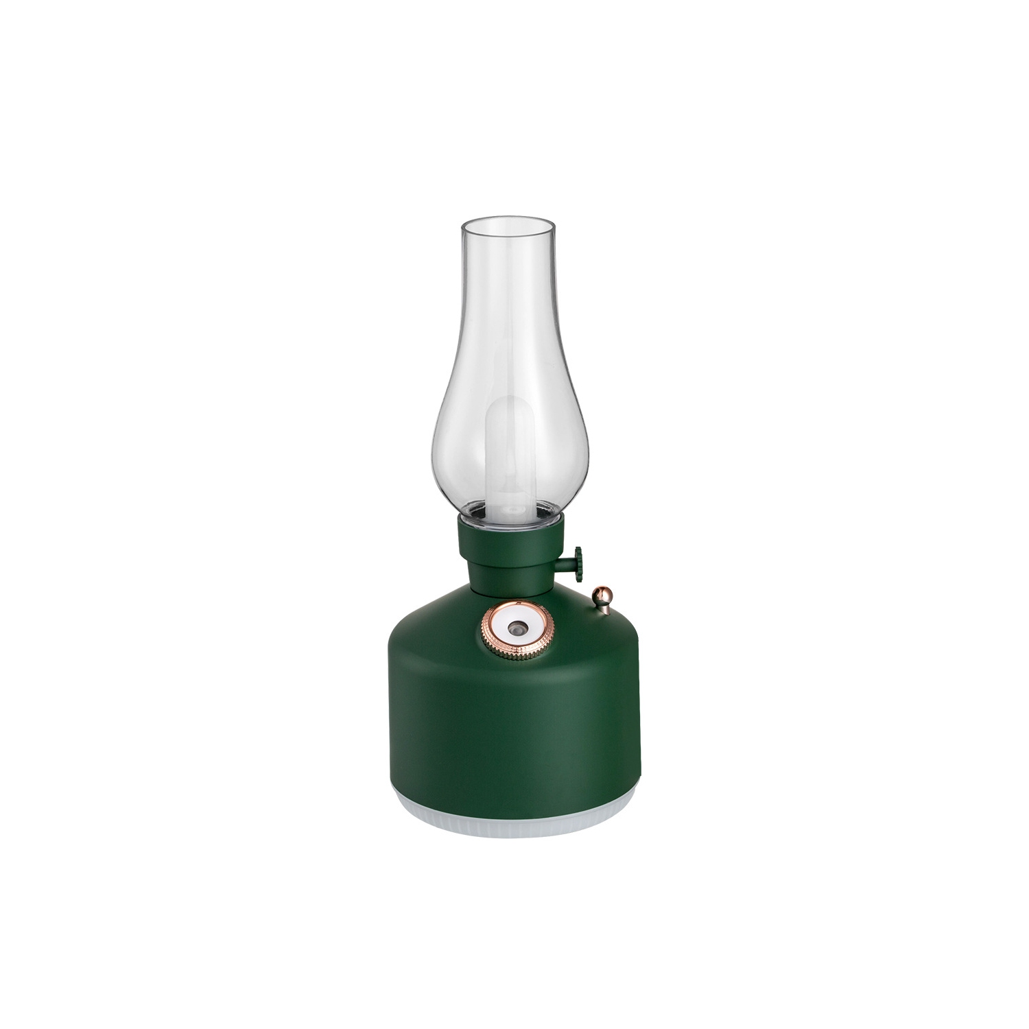 Retro style kerosene lamp humidifier bedroom desktop aromatherapy machine USB small household humidifier - green