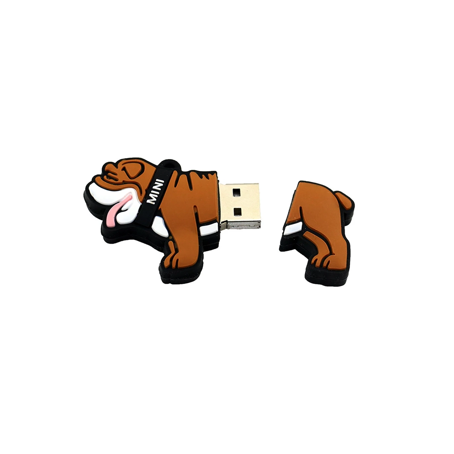 Clé USB de Cartoon Forme de stylo Clé Memory Stick Cadeau Animal - Bulldog 128&nbsp;Go