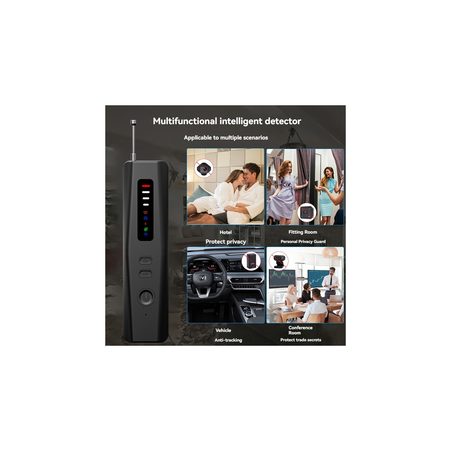 Camera detector anti-sneak shooting anti-monitoring anti-theft security protection privacy security monitoring scanner