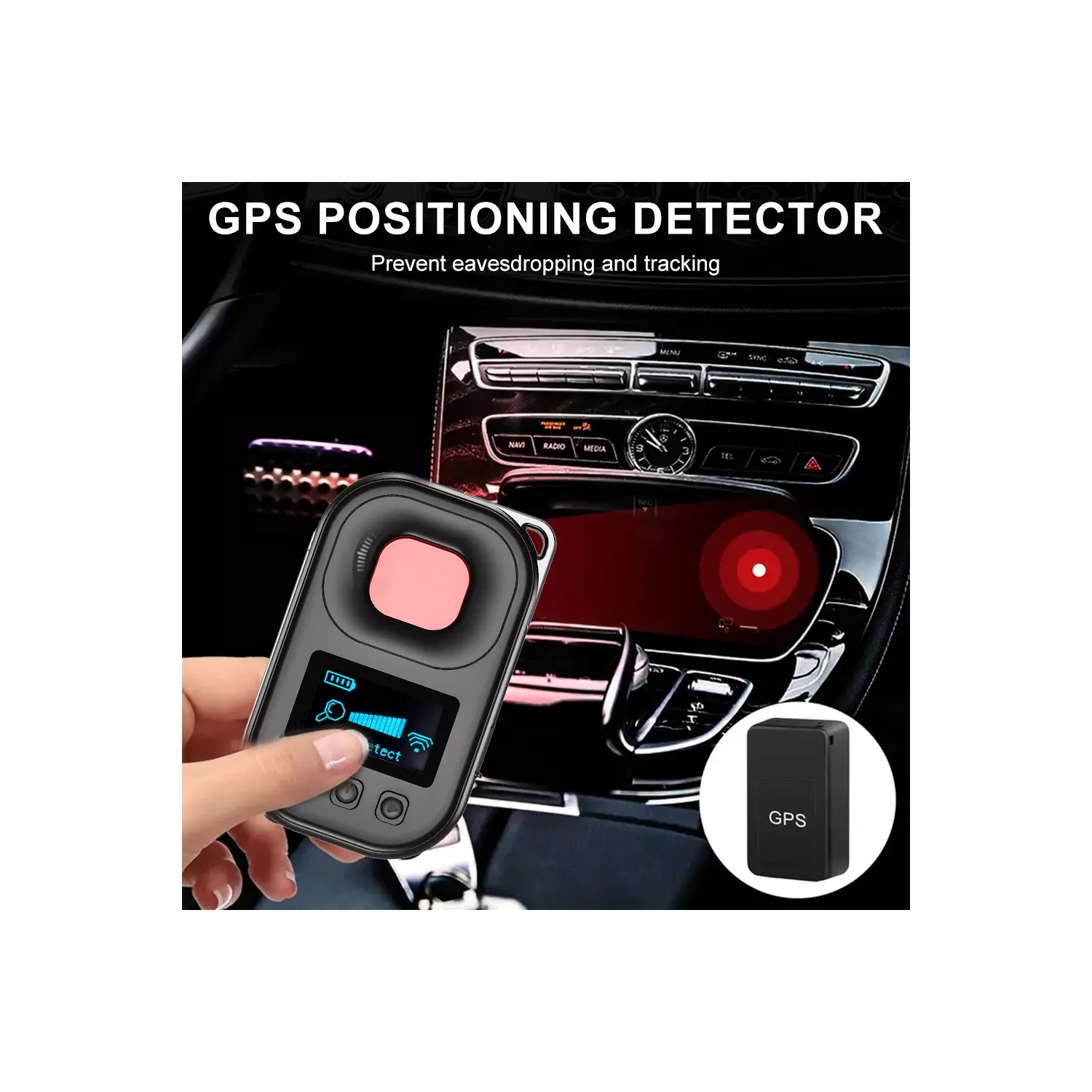 Camera detector, anti-tracking, anti-sneak photography, anti-monitoring, anti-theft, infrared light, intelligent signal detector