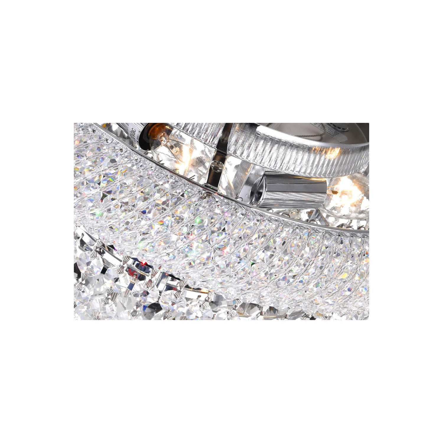 Empire 4 Light Flush Mount With Chrome Finish