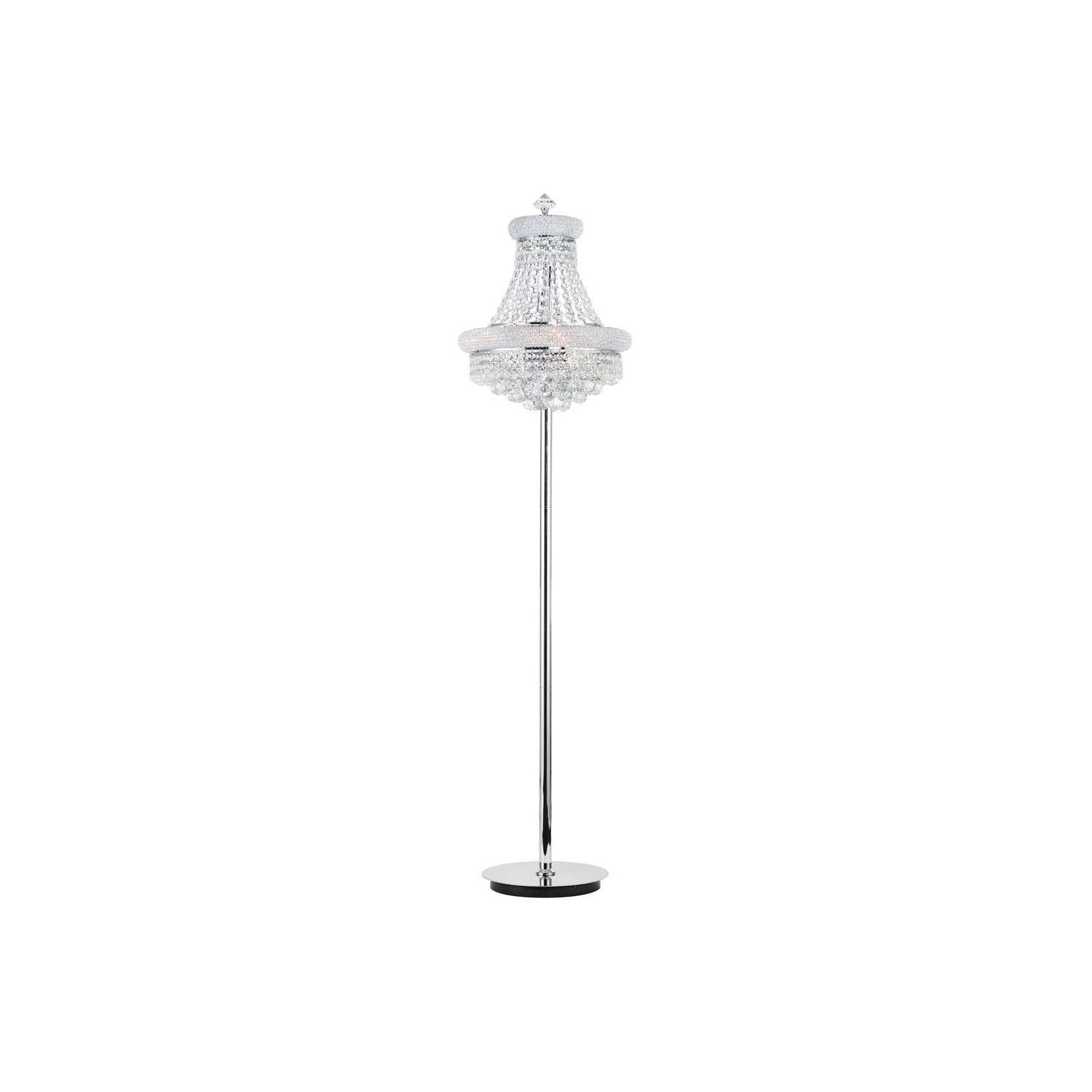 Empire 8 Light Floor Lamp With Chrome Finish
