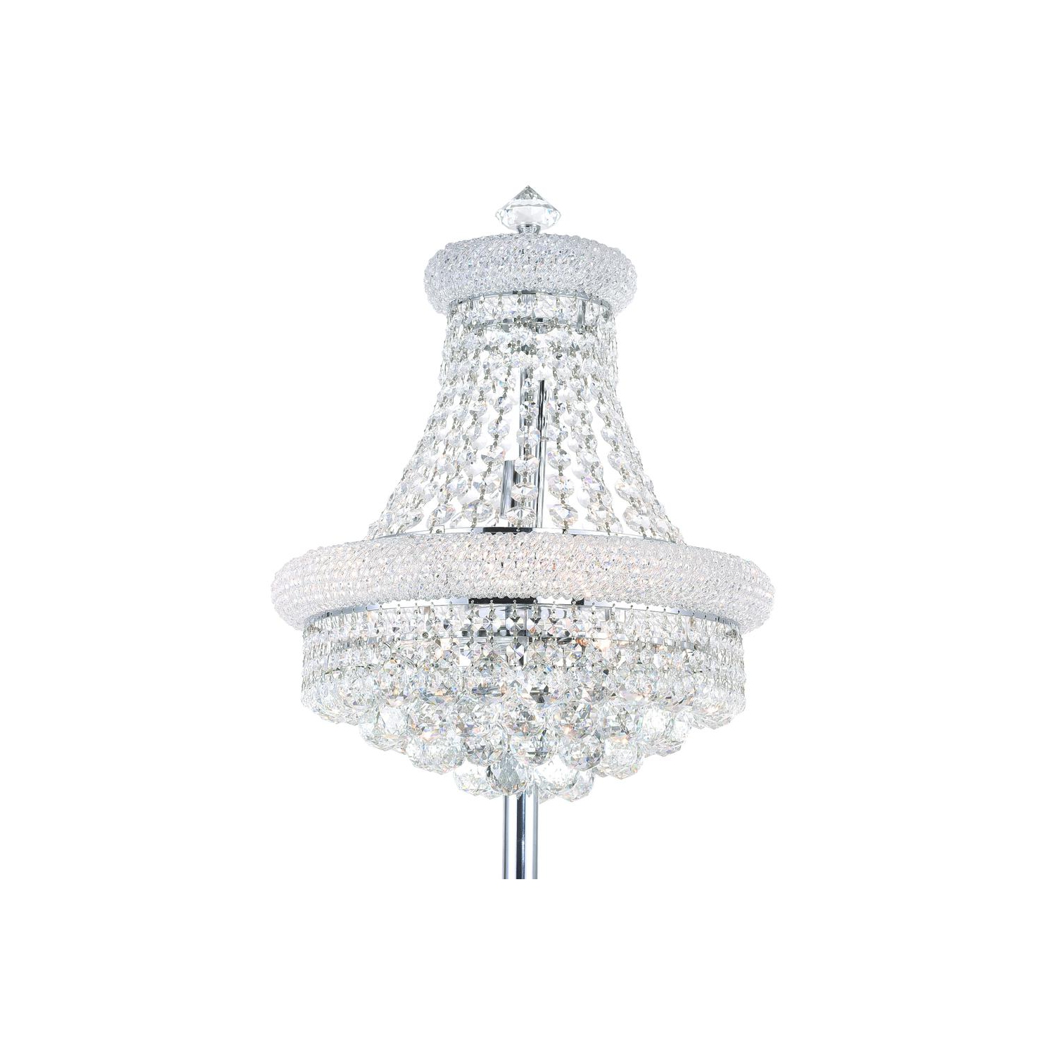 Empire 8 Light Floor Lamp With Chrome Finish