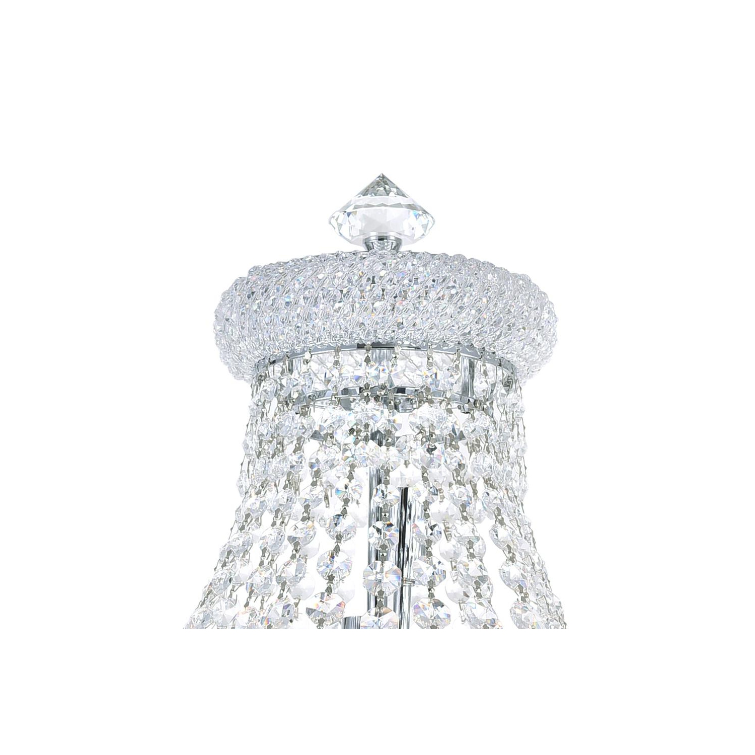 Empire 8 Light Floor Lamp With Chrome Finish