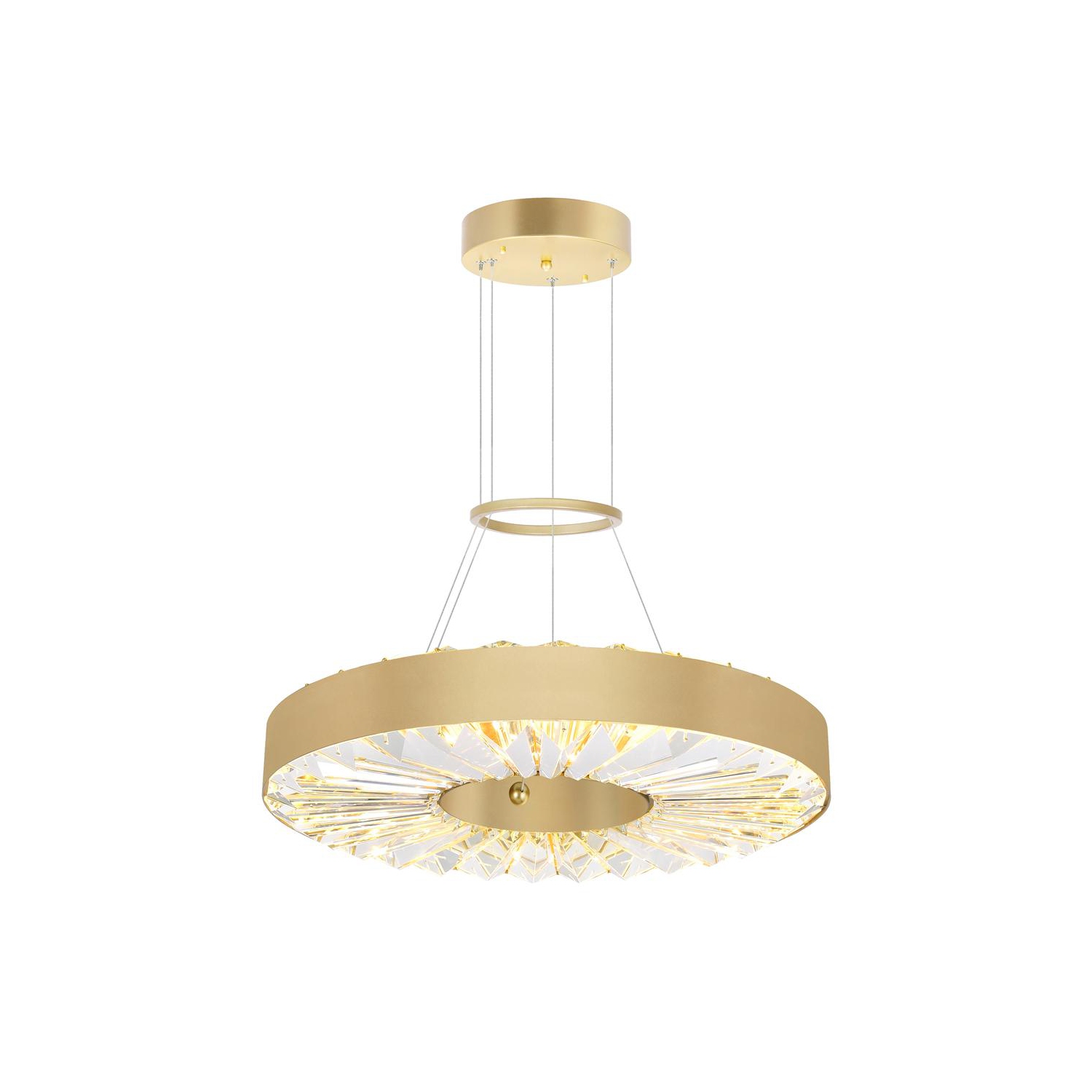 Lustre LED de Bjoux avec fini soleil doré