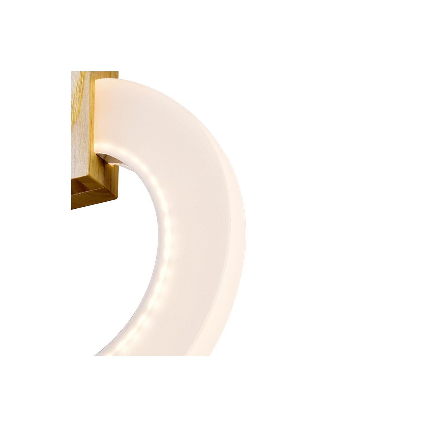 Anello LED Mini Pendant With White Oak Finish