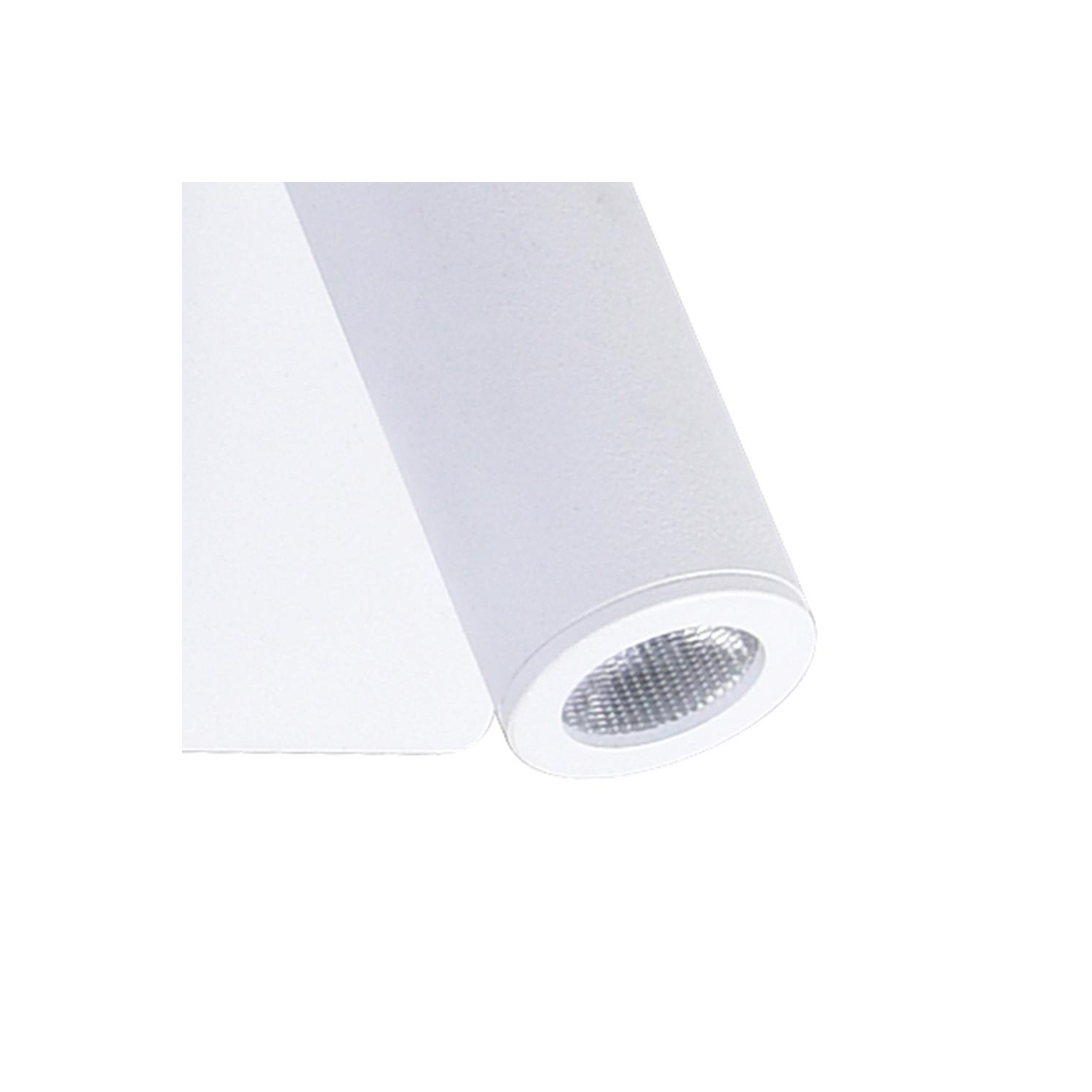 Private I LED Sconce With Matte White Finish