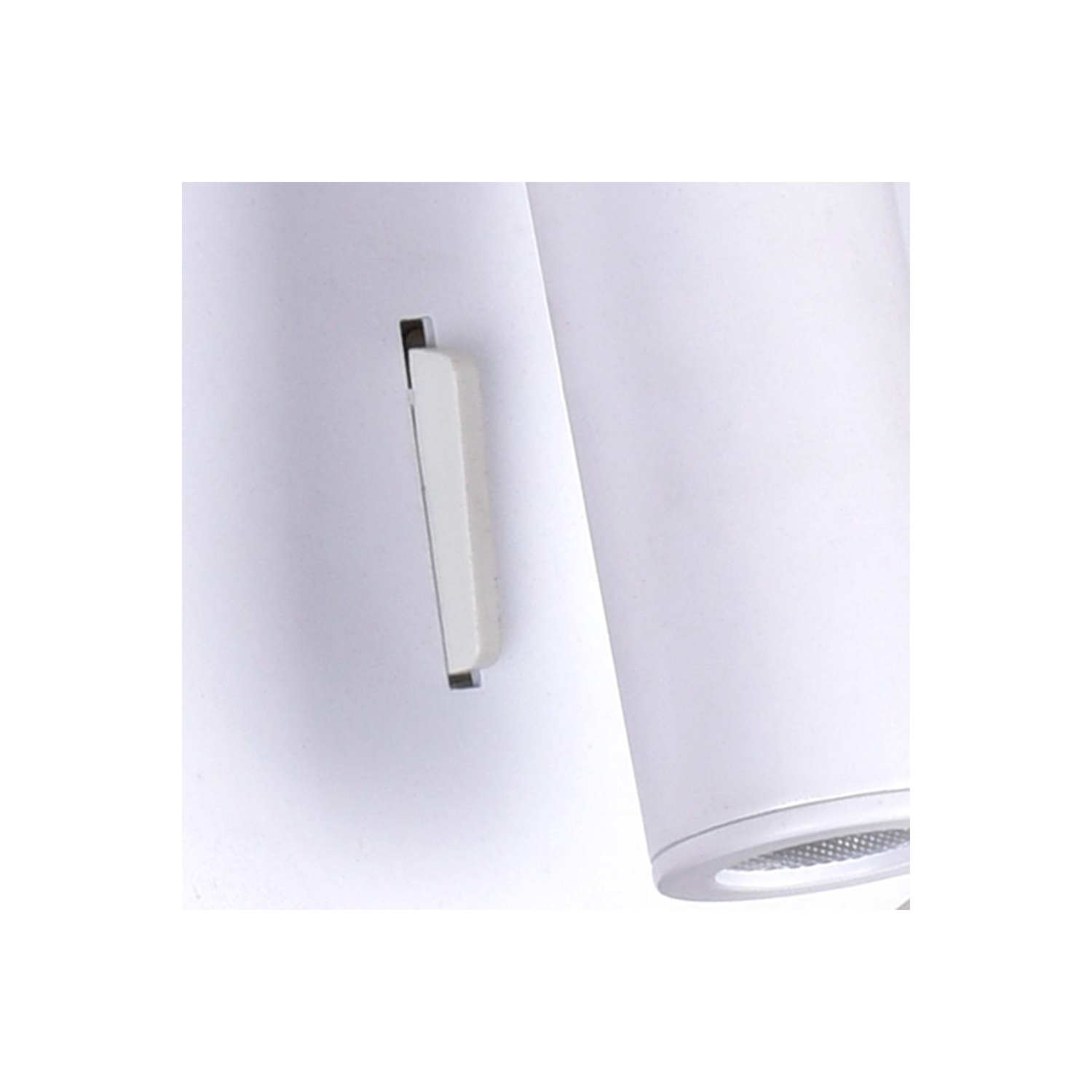 Private I LED Sconce With Matte White Finish