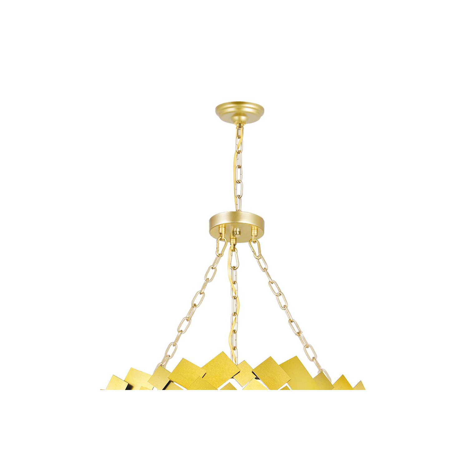 Panache 8 Light Down Chandelier With Medallion Gold Finish