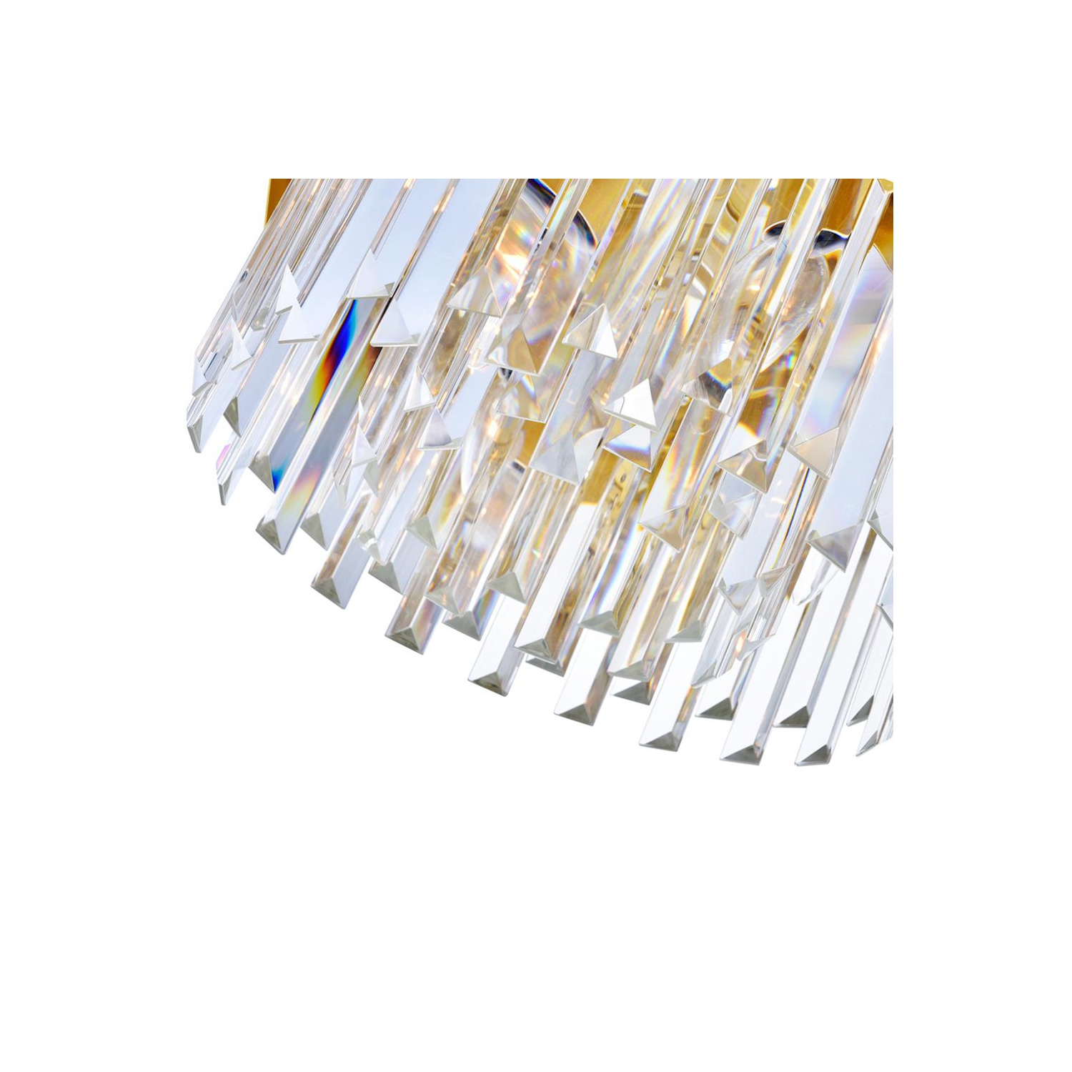 Panache 8 Light Down Chandelier With Medallion Gold Finish