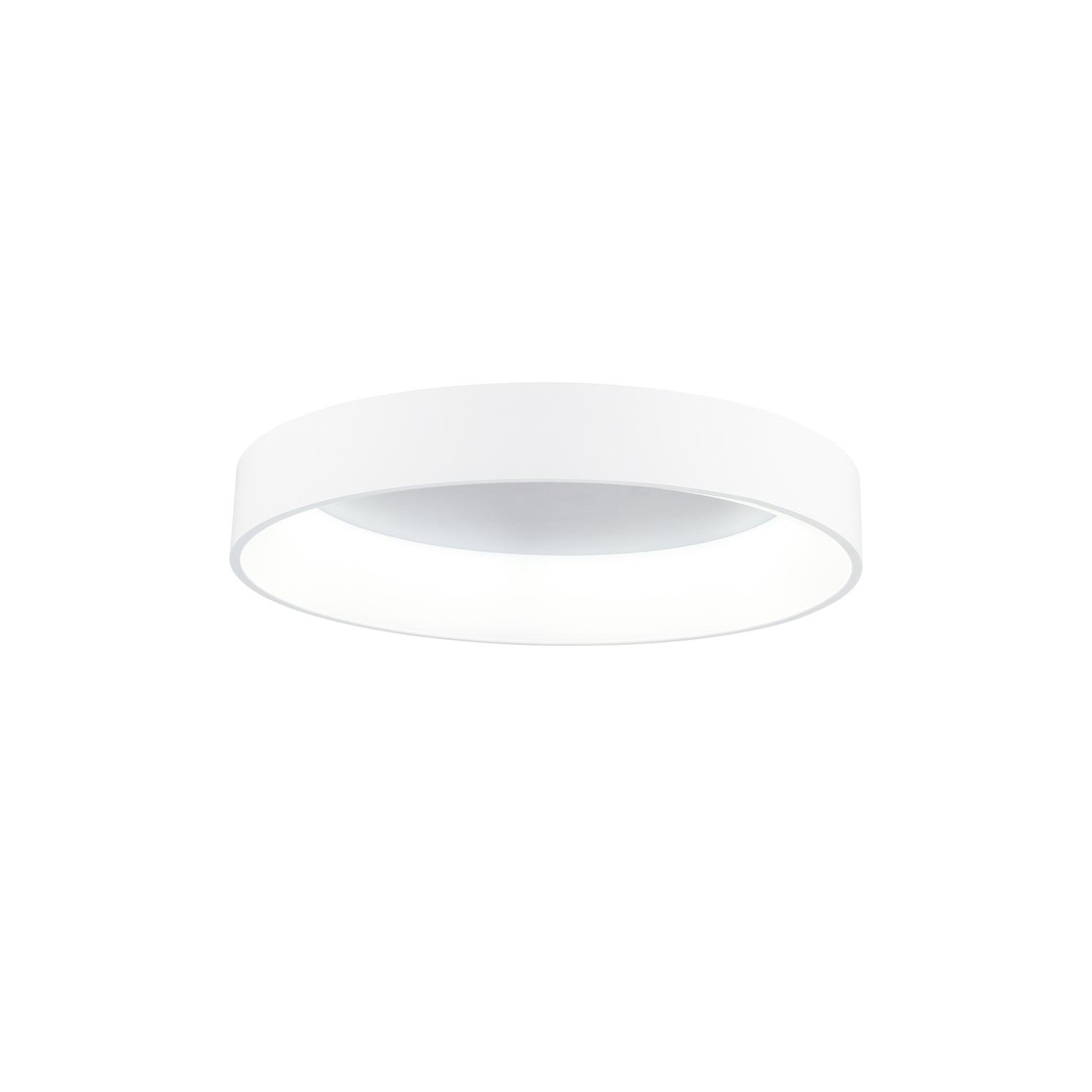 Arenal LED Drum Shade Flush Mount With White Finish