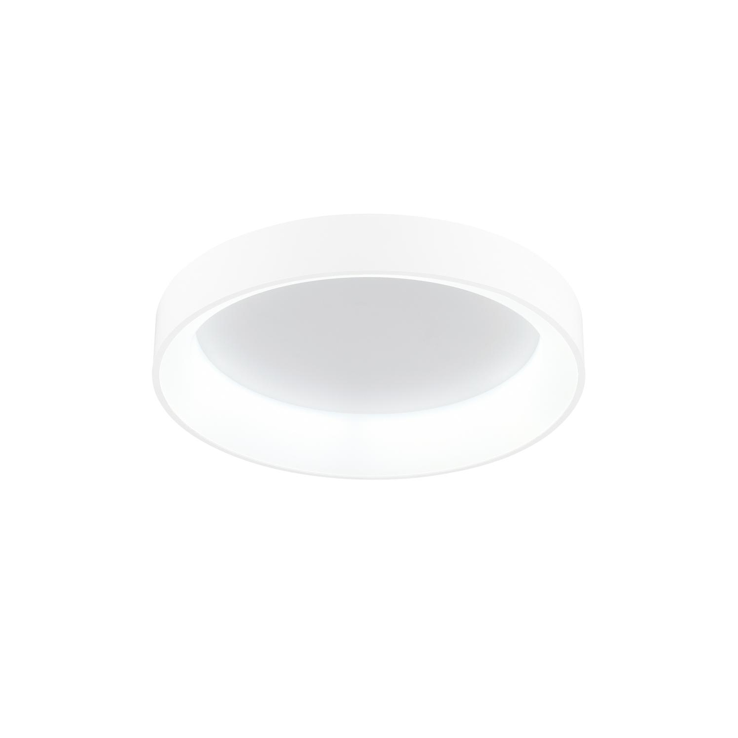 Arenal LED Drum Shade Flush Mount With White Finish