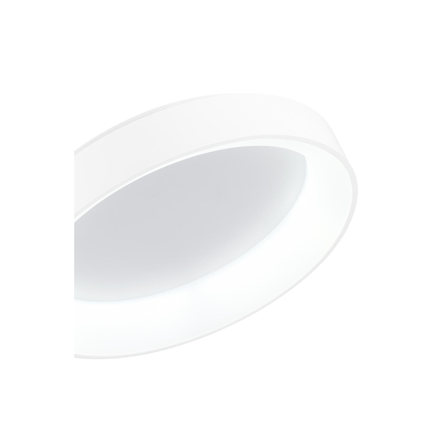 Arenal LED Drum Shade Flush Mount With White Finish