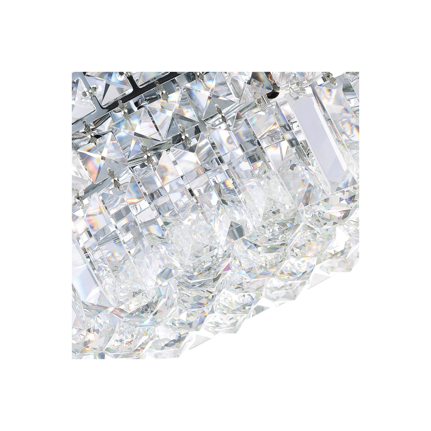 Colosseum 5 Light Flush Mount With Chrome Finish