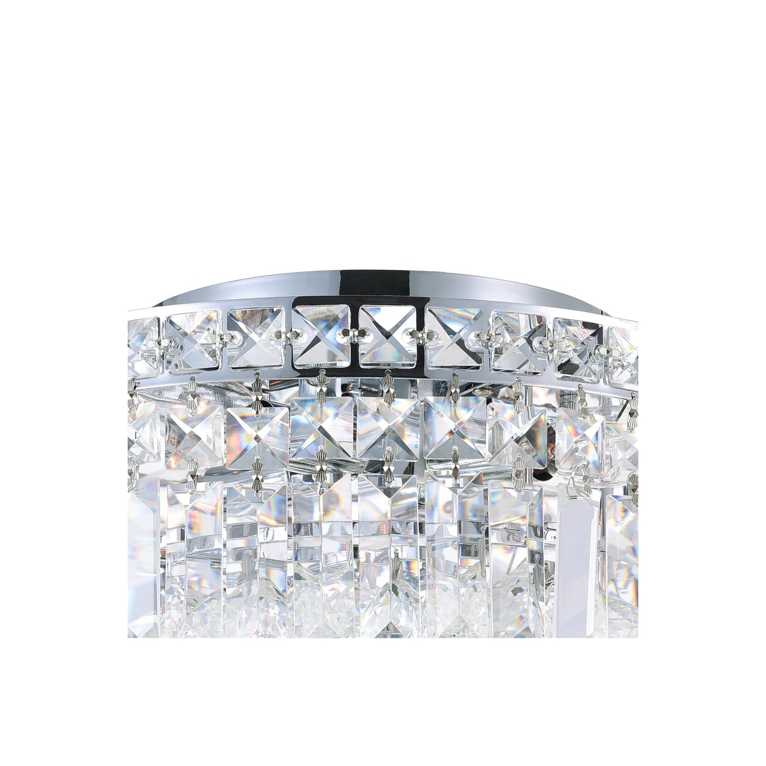 Colosseum 5 Light Flush Mount With Chrome Finish