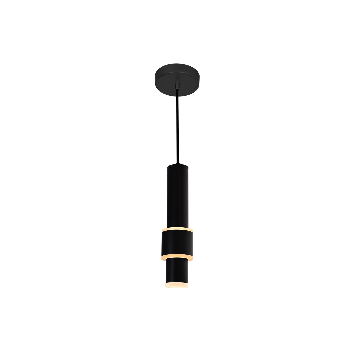 Lena LED Integrated Mini Pendant With Black Finish