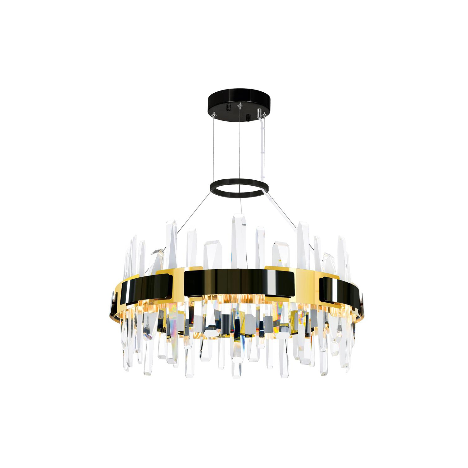 ♪aya♪ Aya LED Integrated Pearl Black Chandelier | Best Buy Canada