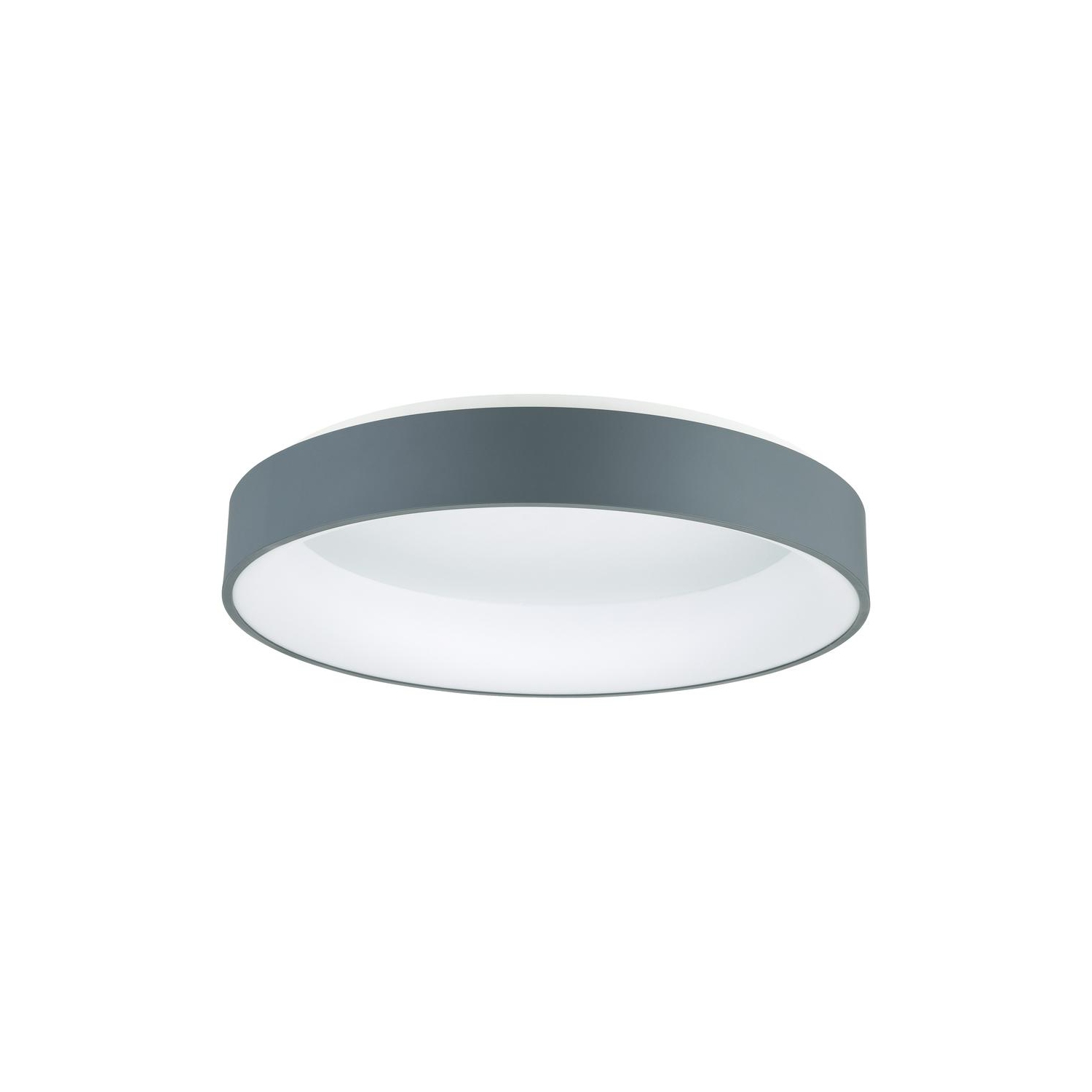 Arenal LED Drum Shade Flush Mount With Gray & White Finish