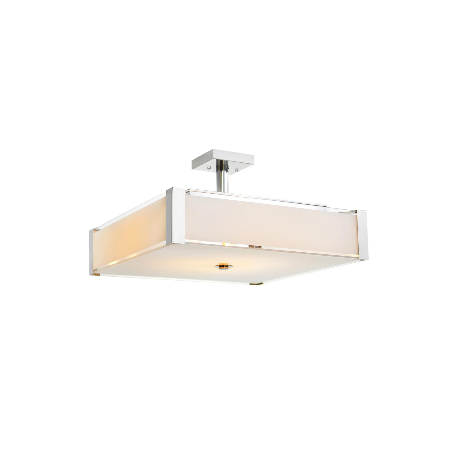 Lustre Lucie 5 illuminé avec fini chromé