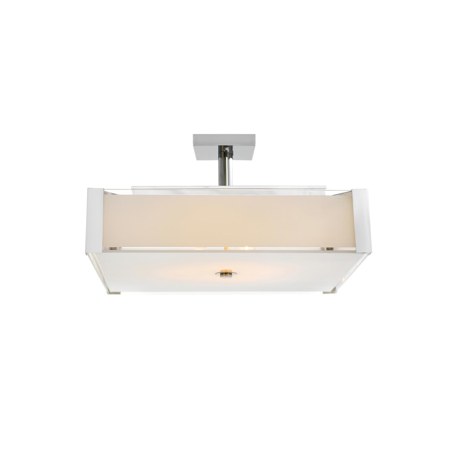 Lustre Lucie 5 illuminé avec fini chromé