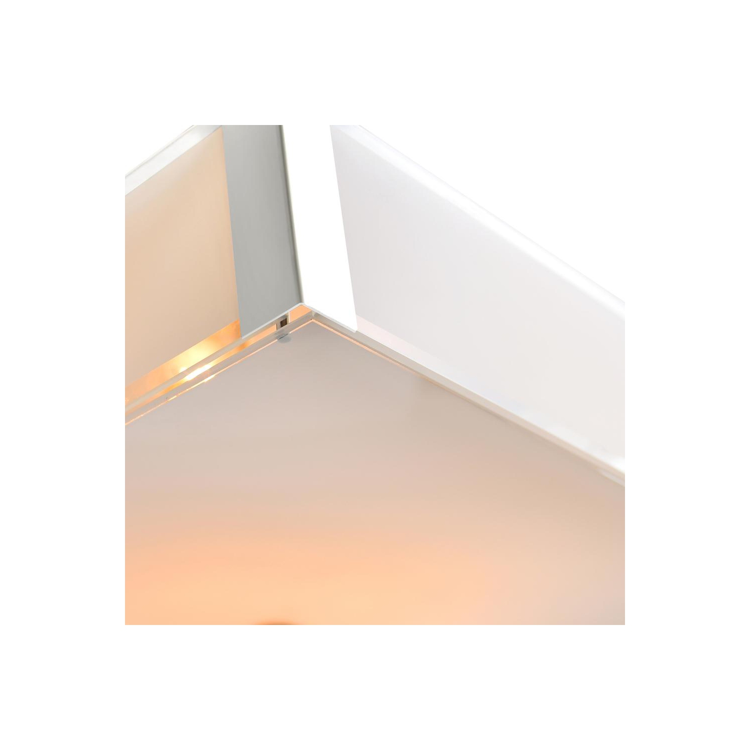 Lustre Lucie 5 illuminé avec fini chromé