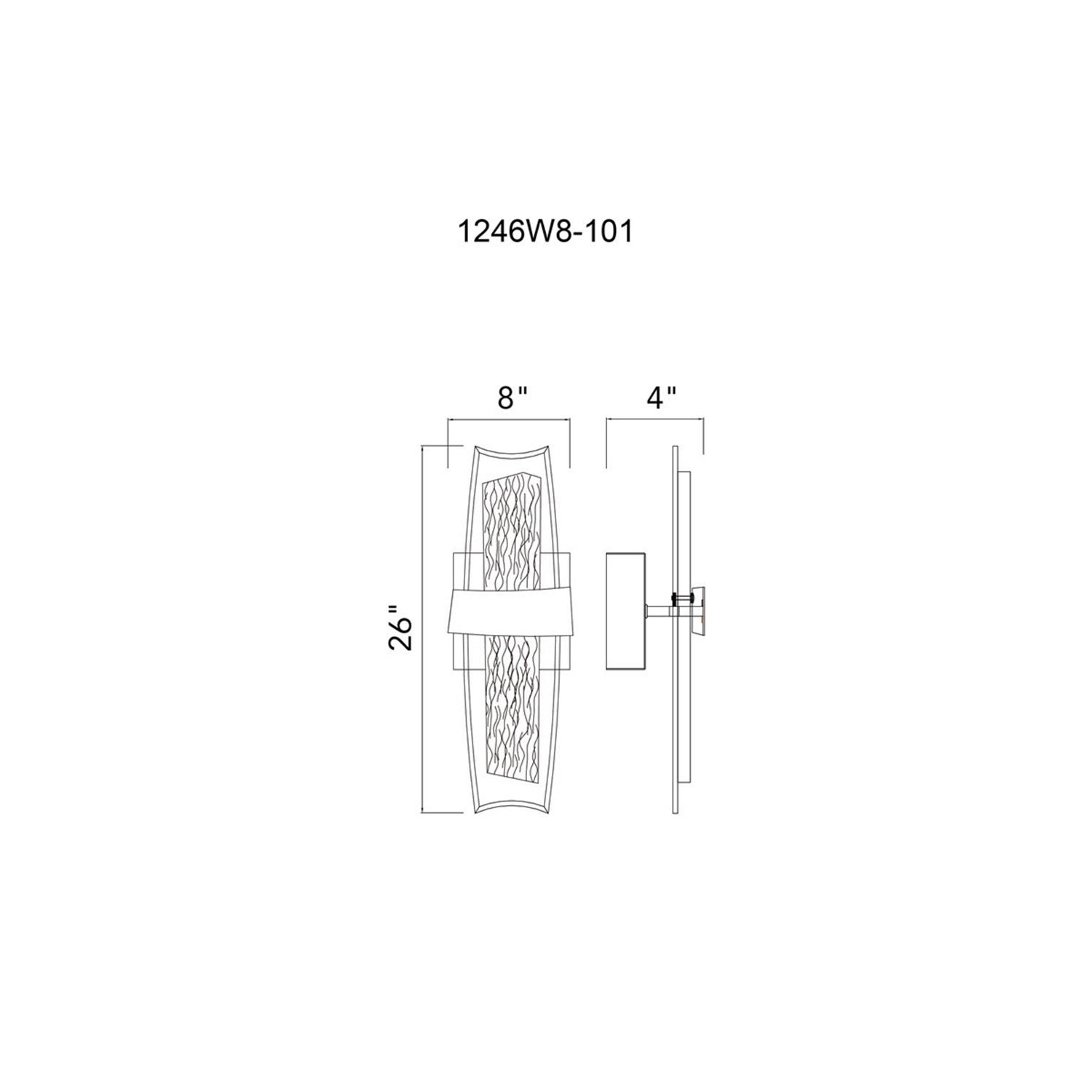 Guadiana – Applique murale LED intégrée, noir