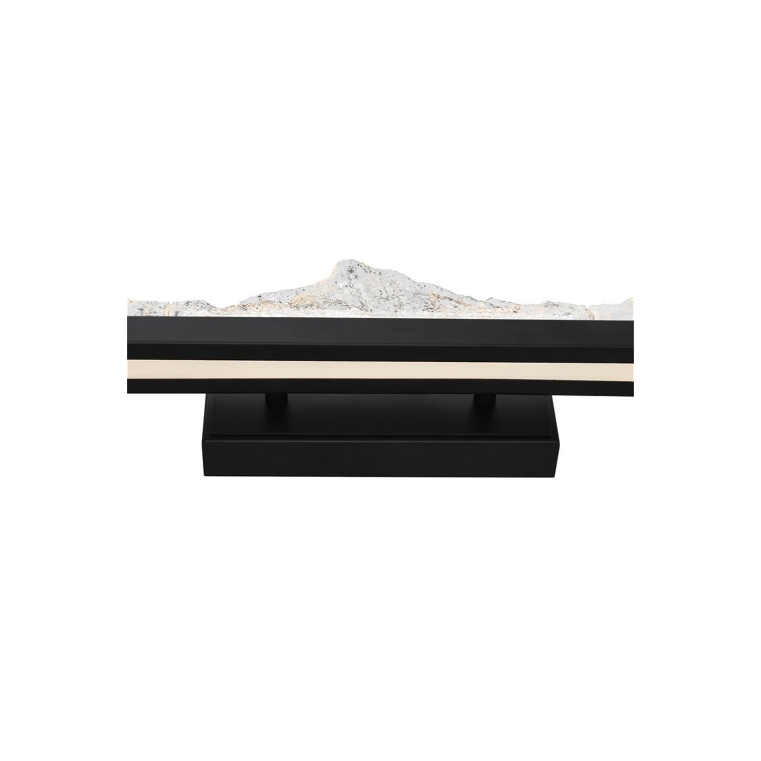 Himalayas Integrated LED Black Vanity Light