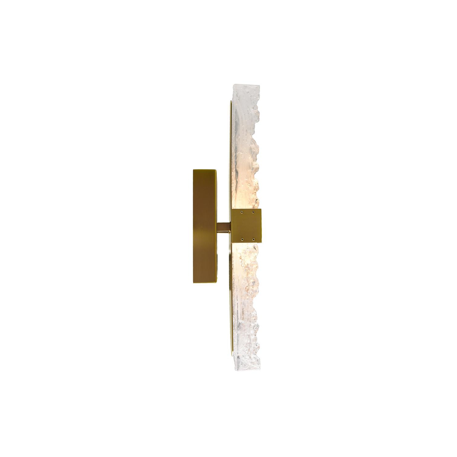 Lava Integrated LED Brass Wall Light