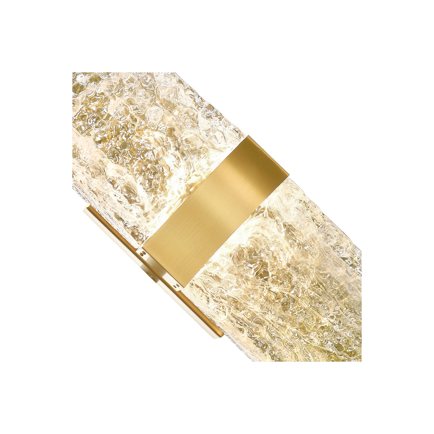 Lava Integrated LED Brass Wall Light