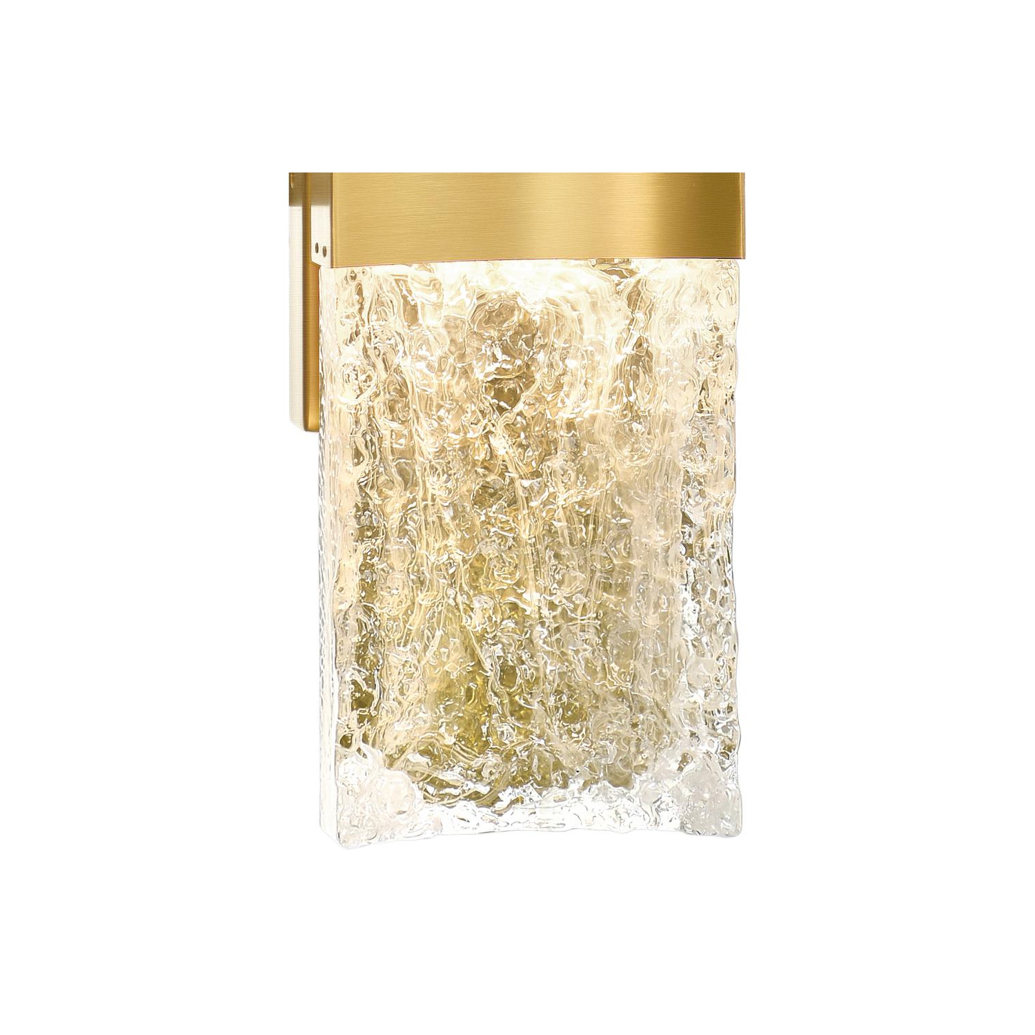 Lava Integrated LED Brass Wall Light