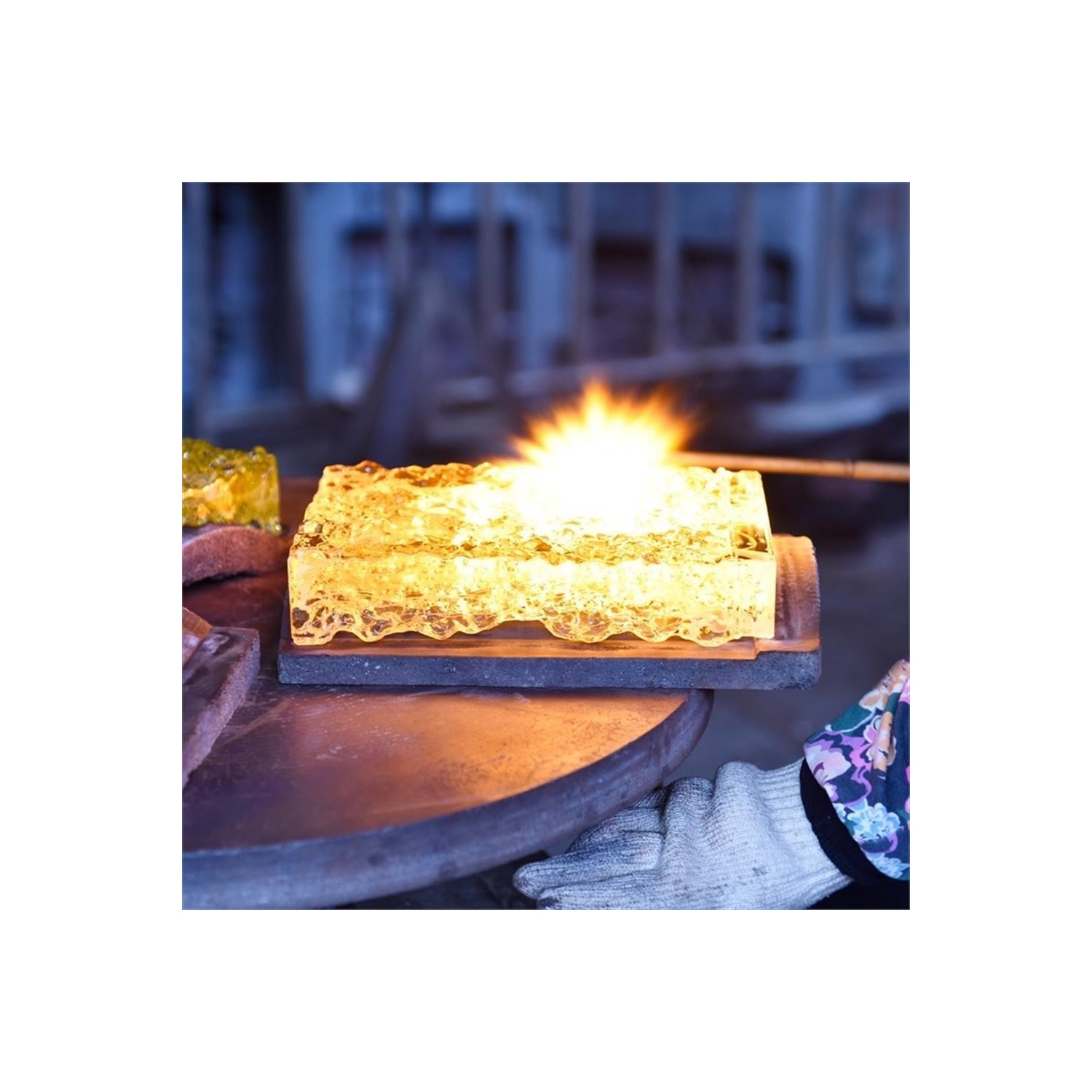 Lava Integrated LED Brass Wall Light