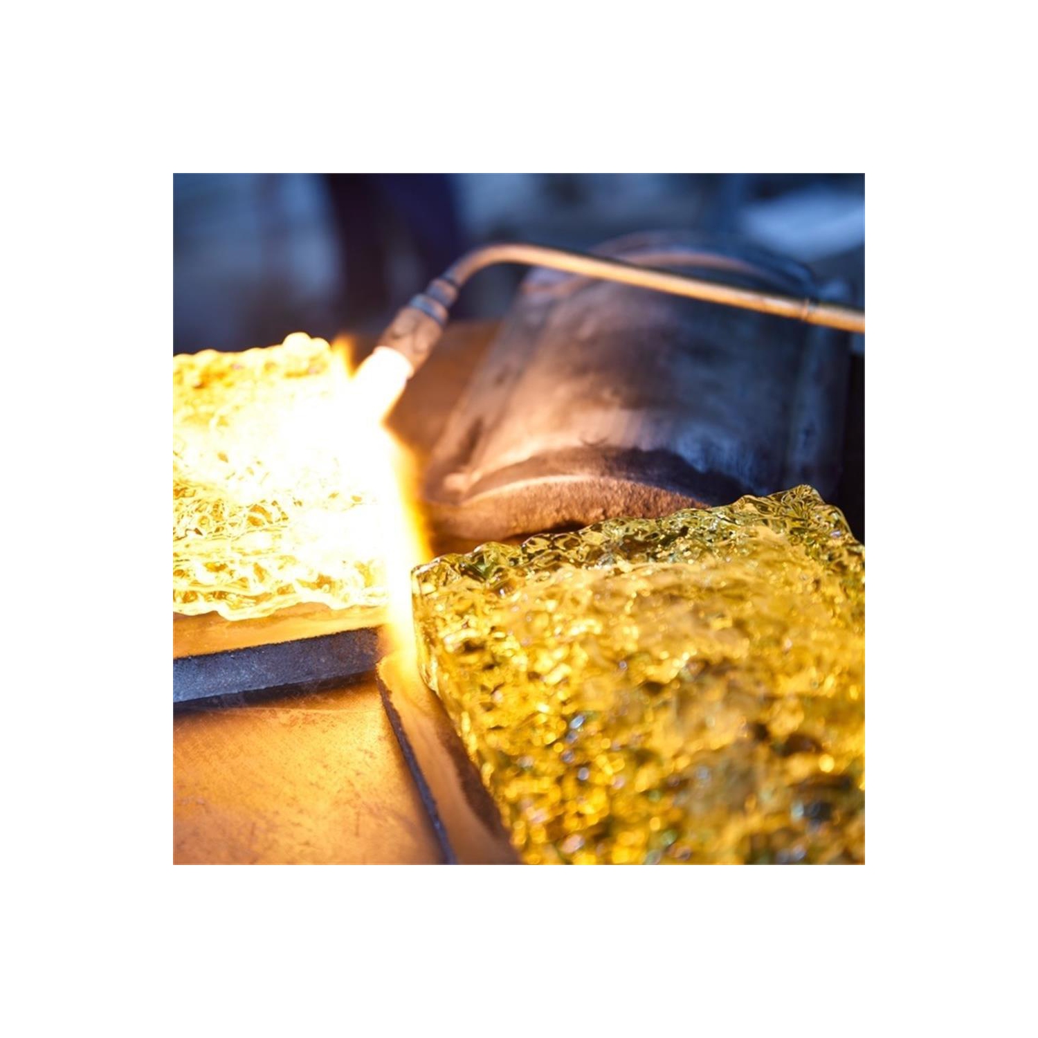 Lava Integrated LED Brass Wall Light