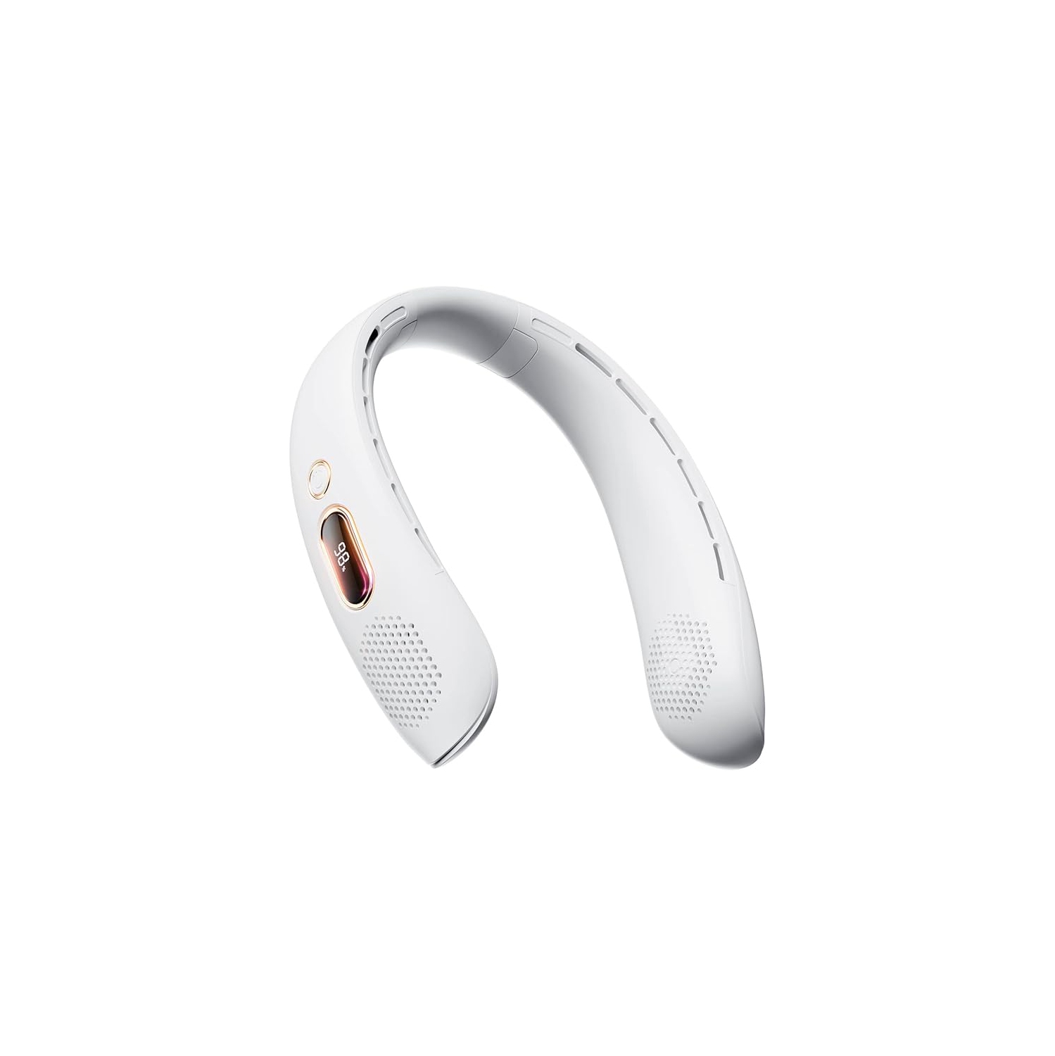 Portable Neck Fan with LED Display, 3 Speeds, 4000mAh Rechargeable Battery, Low Noise, Hands-Free Cooling for Travel, Work, Indoor & Outdoor