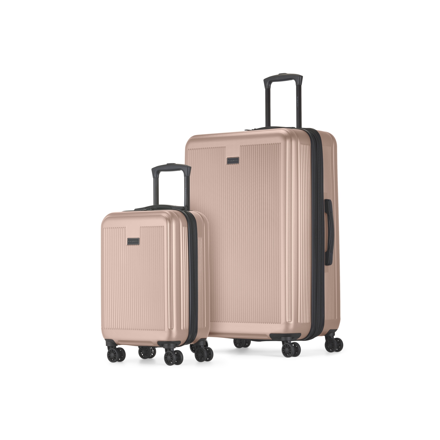 Bugatti - Singapore 2 Piece Hardside Luggage Set with Expansion - Pink
