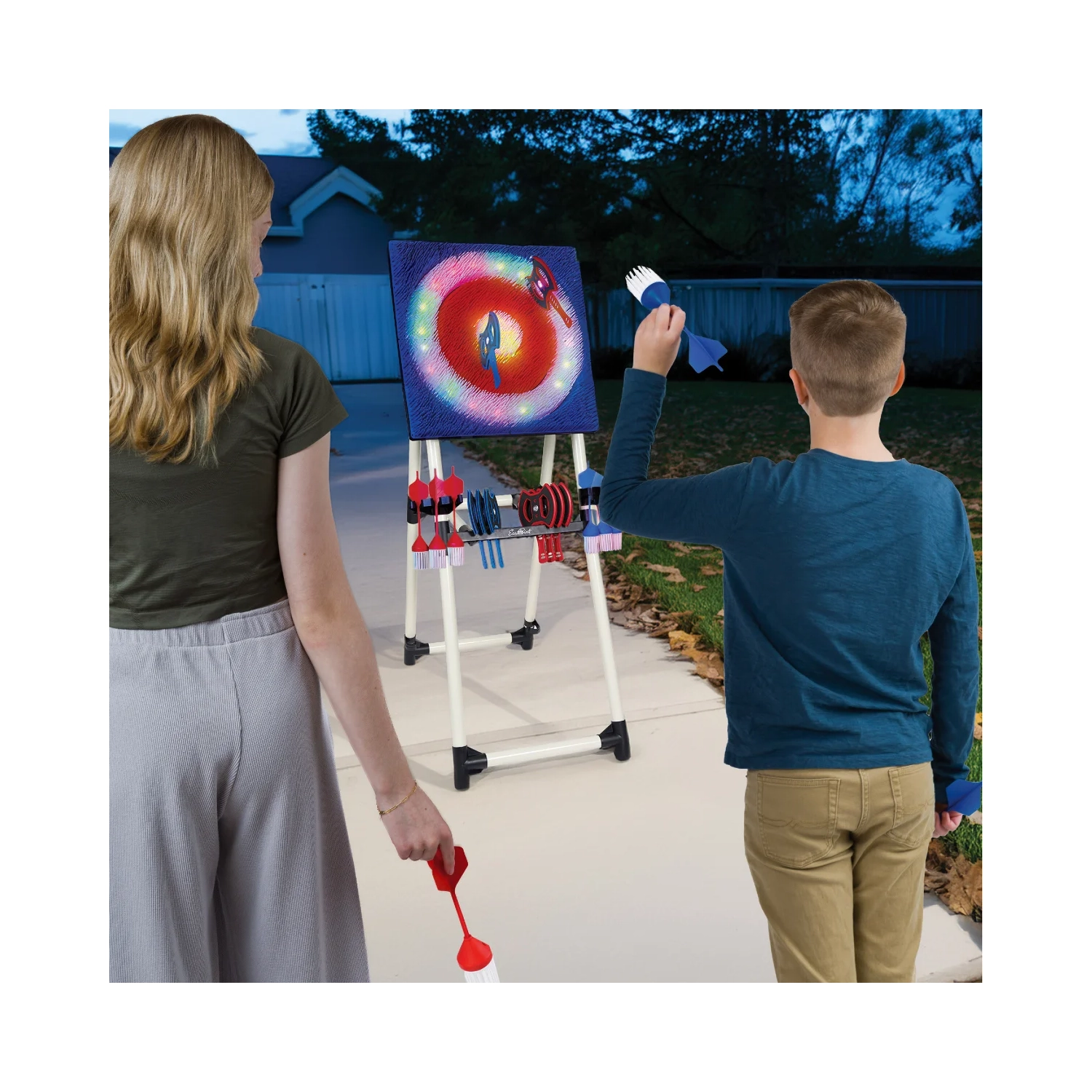 Eastpoint Light-Up Axe Throw Set with Throwing Darts