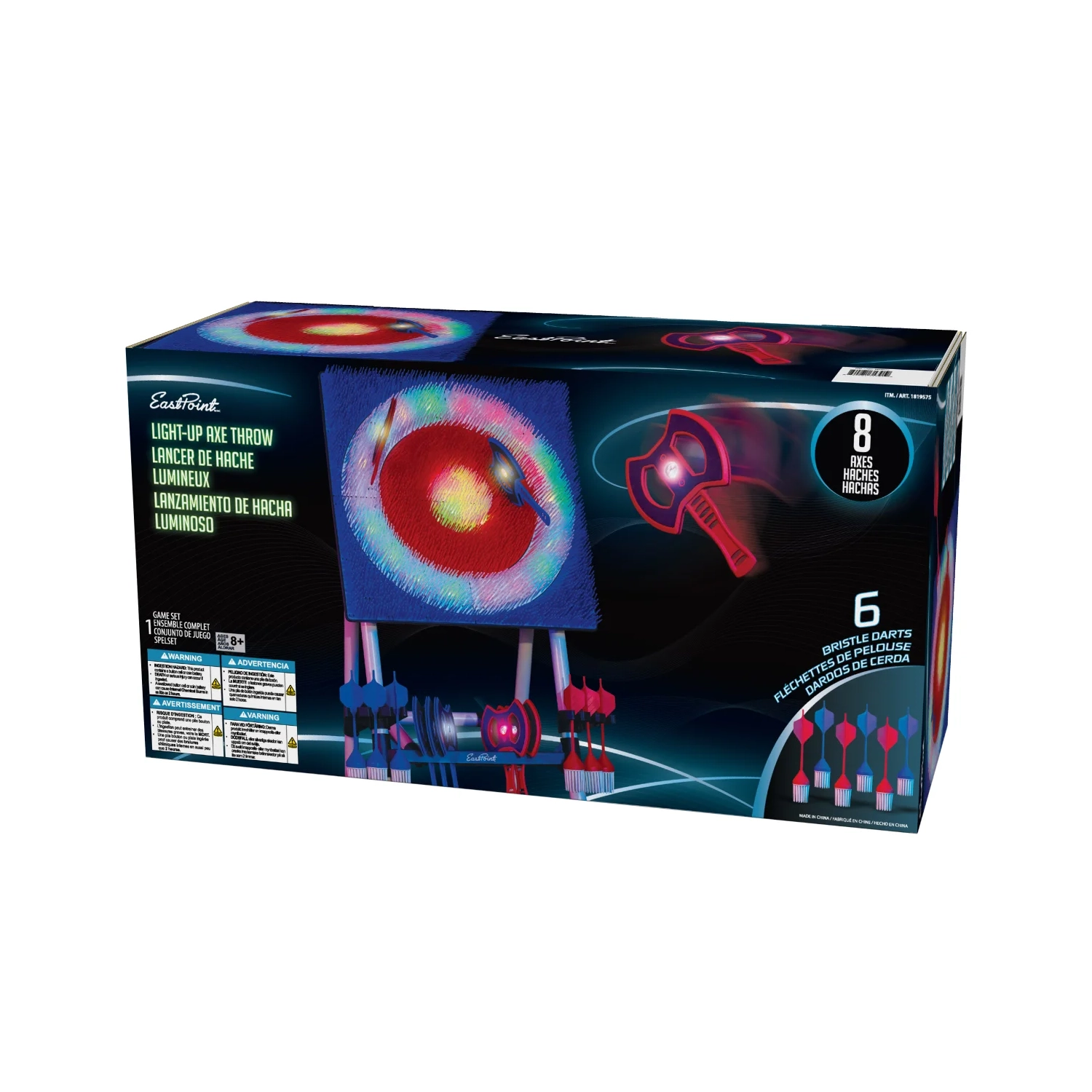 Eastpoint Light-Up Axe Throw Set with Throwing Darts