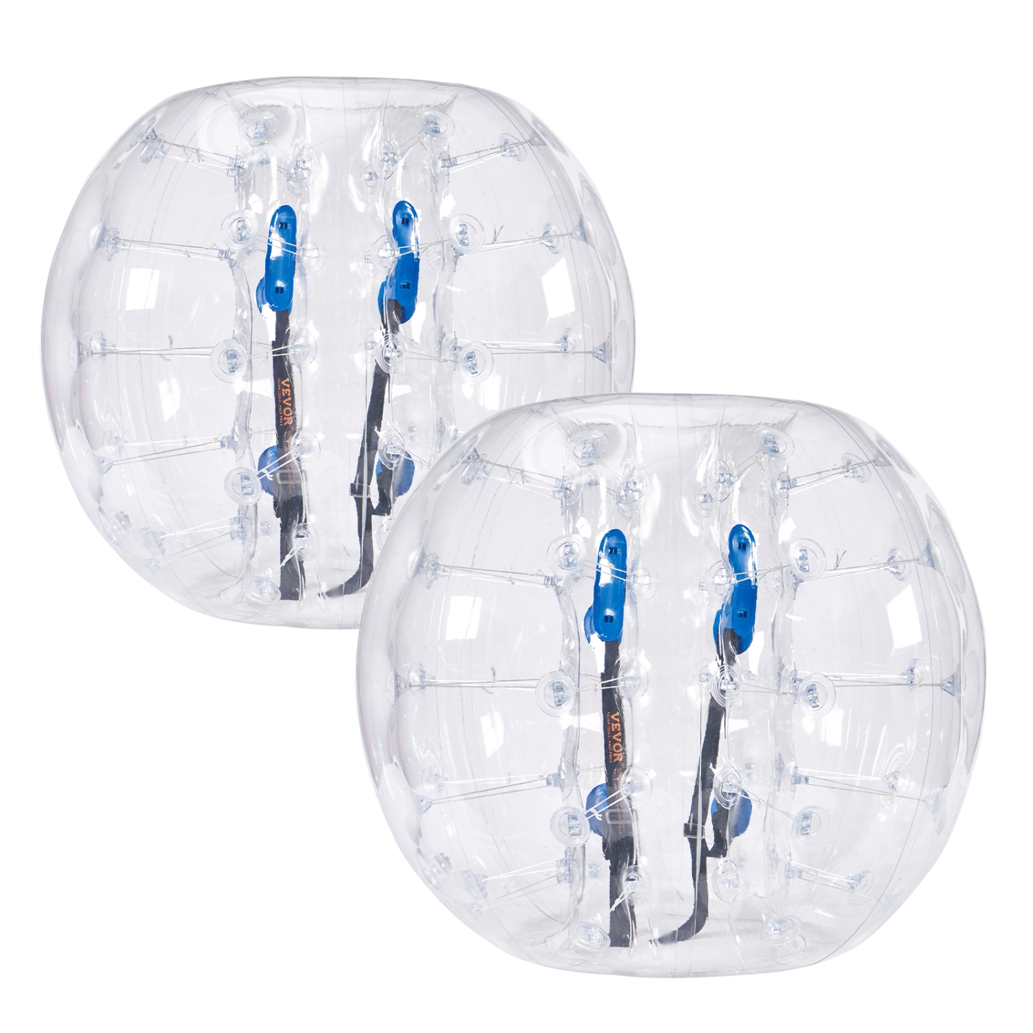 VEVOR 2-Pack Inflatable Bumper Balls , 4FT/1.2M Body Sumo Zorb Balls for Teen & Adult, 0.8mm Thick PVC Human Hamster Bubble Balls for Outdoor Team