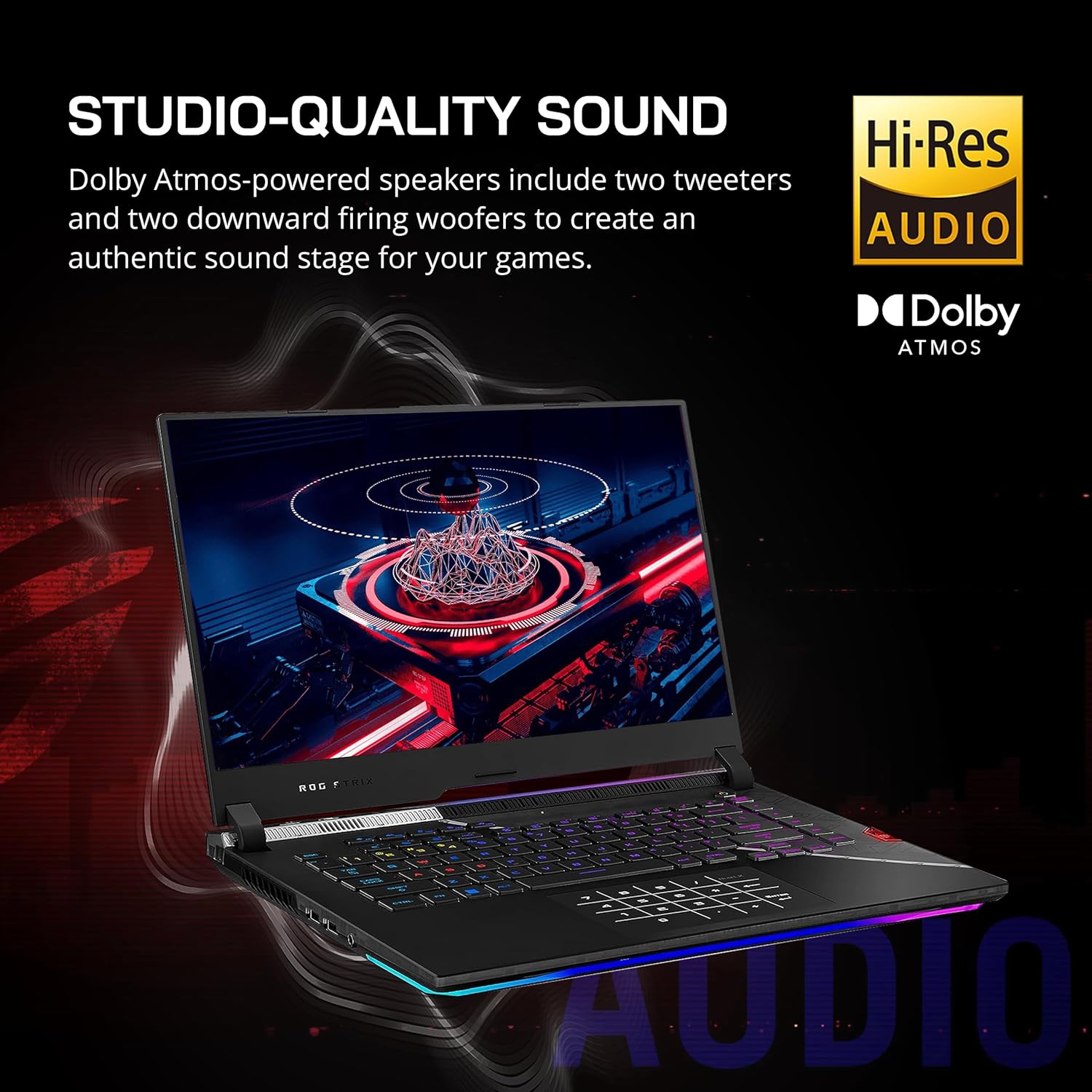 Refurbished - ASUS ROG Strix Scar 15.6" 240Hz QHD Gaming Laptop, Intel i9 12900H, 64GB DDR5 RAM, 4TB SSD, RGB Backlit Keyboard, NVIDIA GeForce RTX