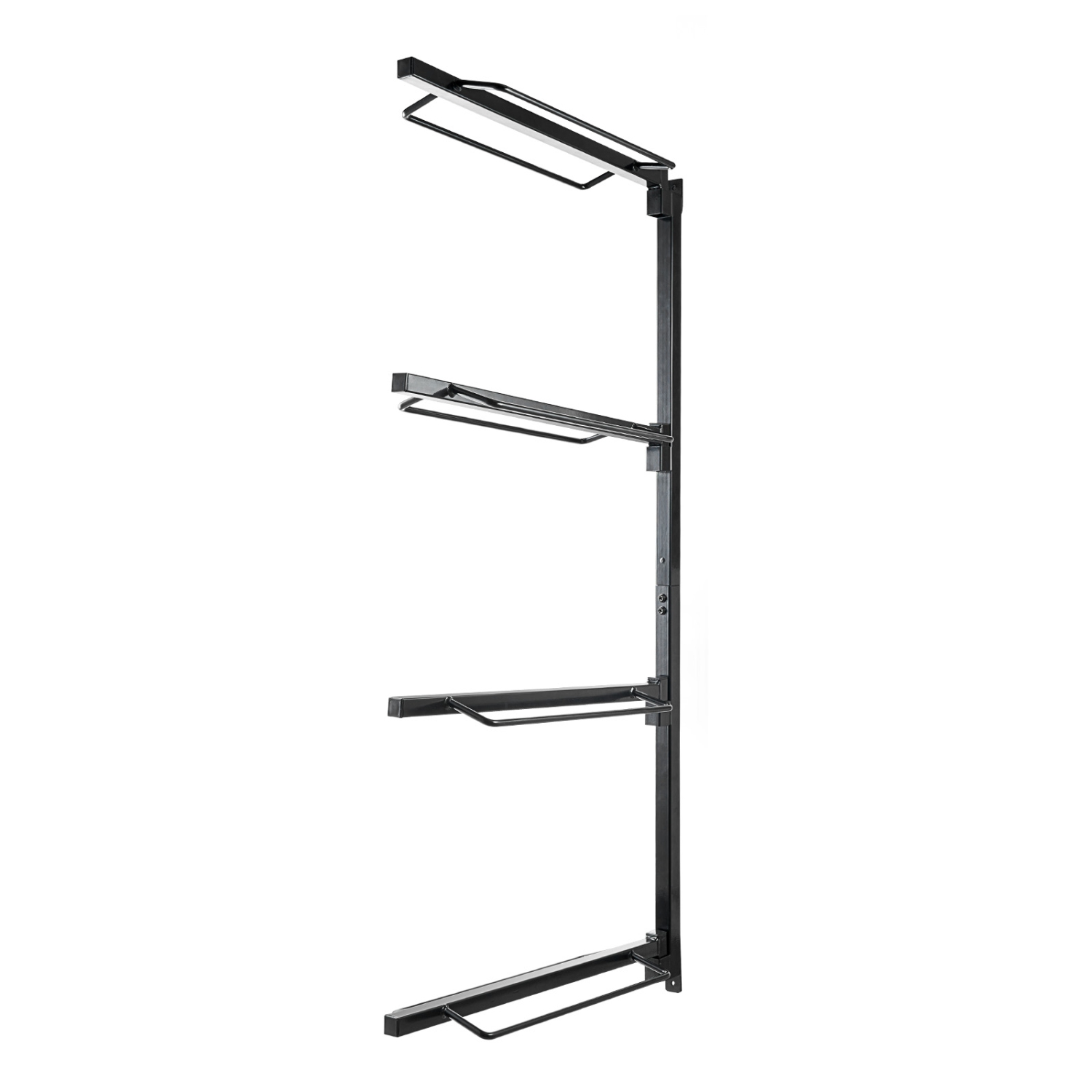 VEVOR 24 x 7 x 52 in Wall Mount Saddle Rack, Four Tiers Horse Saddle Storage Rack, Heavy Duty Equestrian Western and English Saddle Stand, Horse